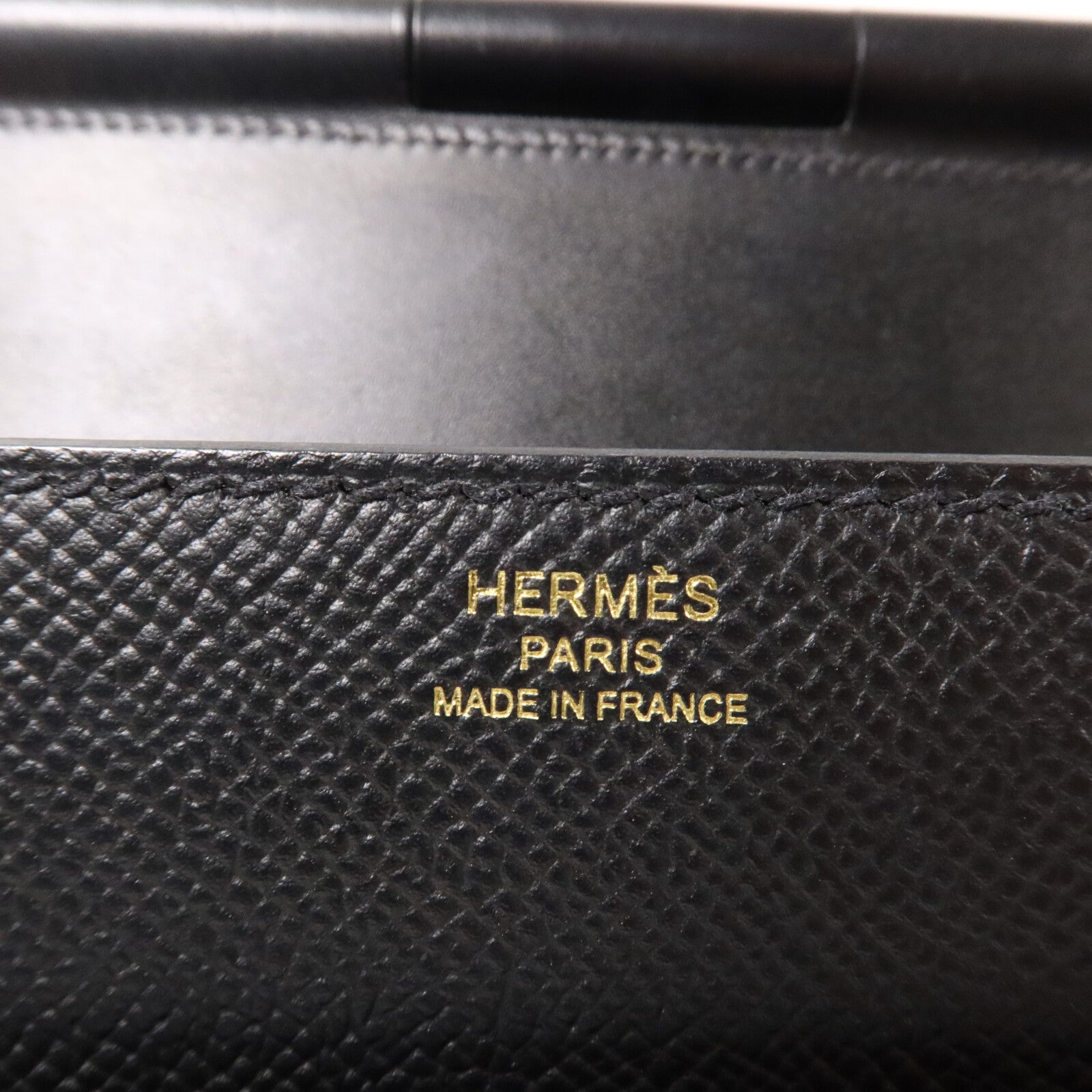 HERMES Swift皮革/Epsom皮革Sacabar 24肩背袋Noir