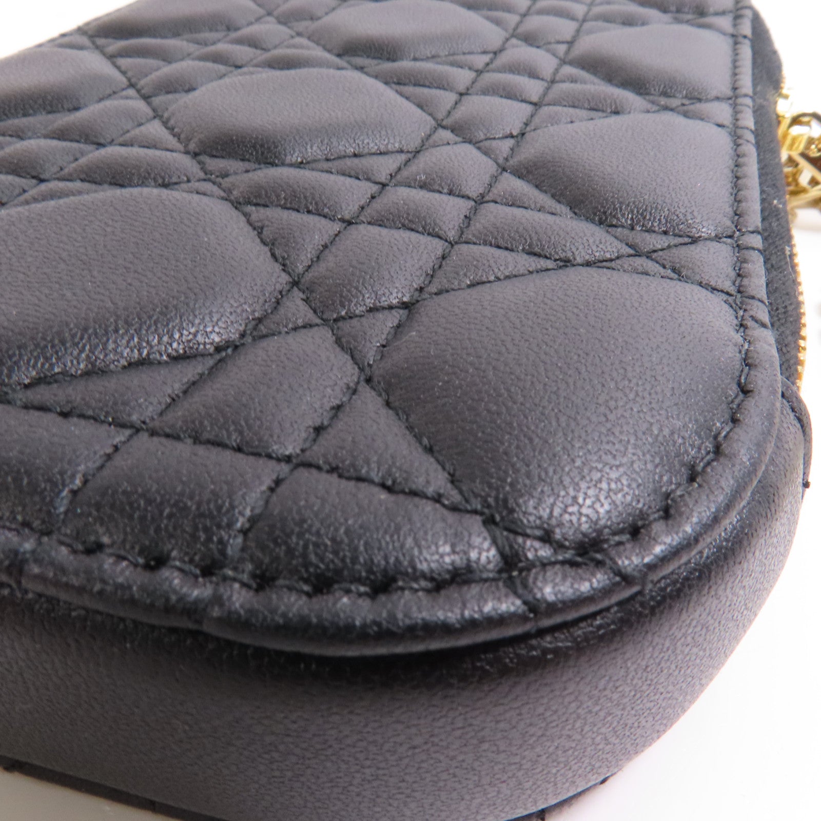 Dior 羊皮皮革Shoulder Bag金扣鏈帶肩背袋