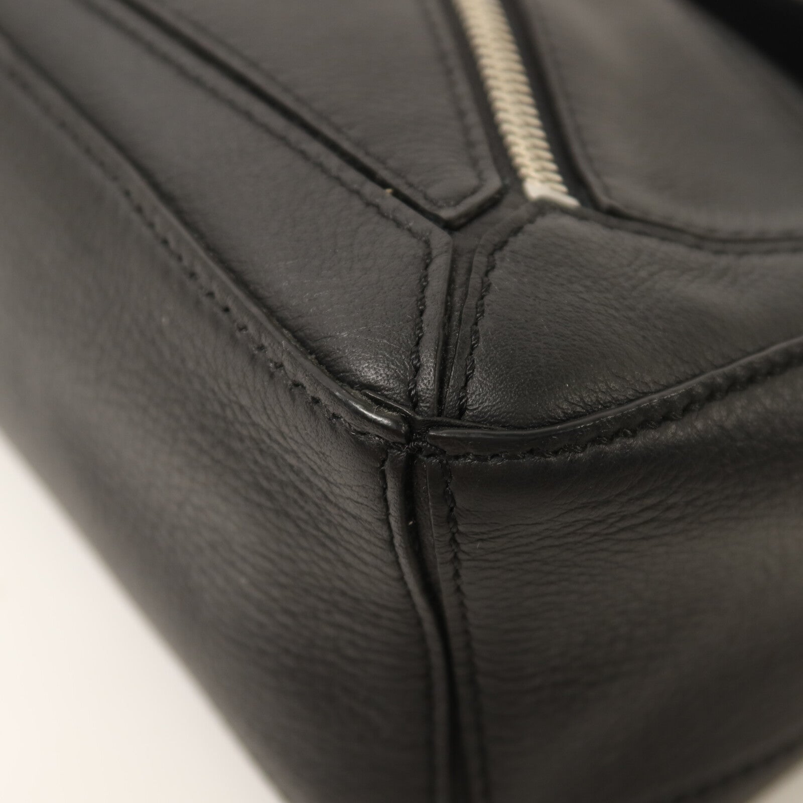 LOEWE 牛皮皮革Small Puzzle BumBag銀扣腰包