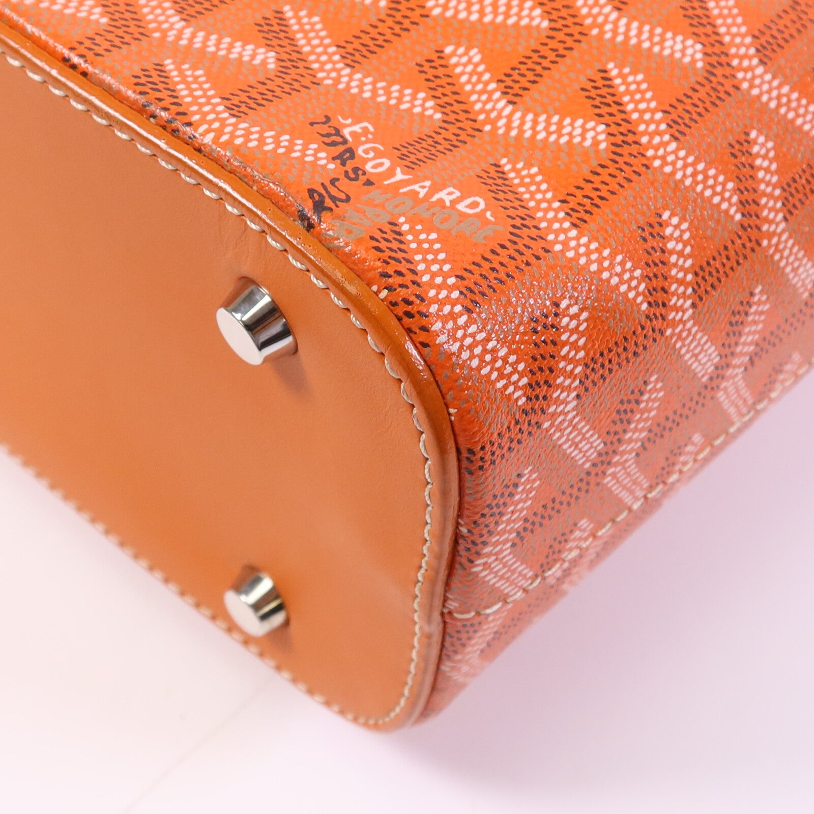 GOYARD 塗層帆布Sac Marie Galante GM銀扣手挽袋