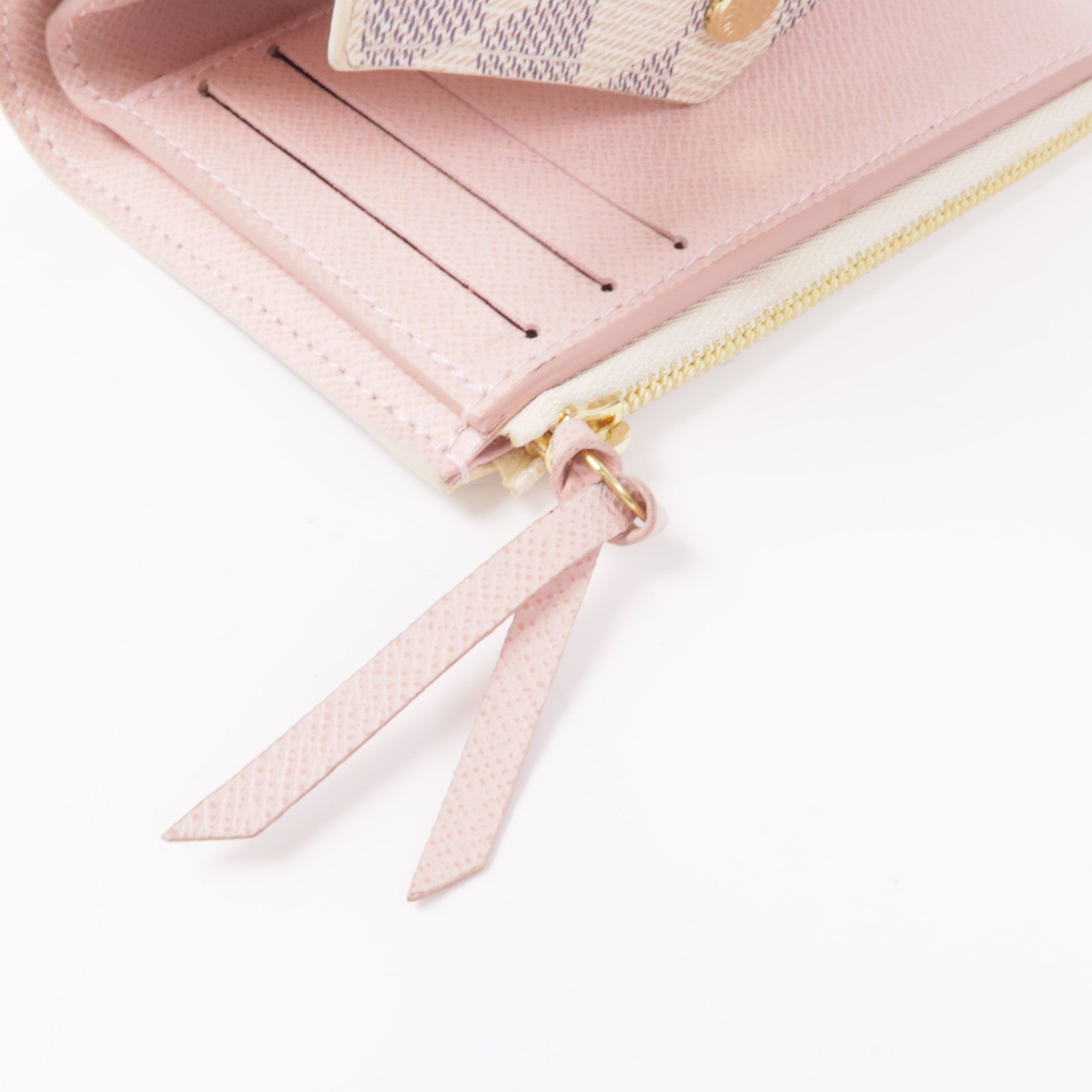 LOUIS VUITTON Damier Azur Victorine Wallet金扣錢包