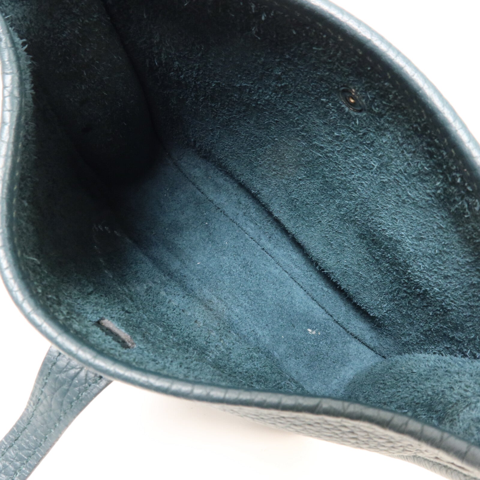 HERMES Clemence皮革Evelyne TPM肩背袋Vert Cypress