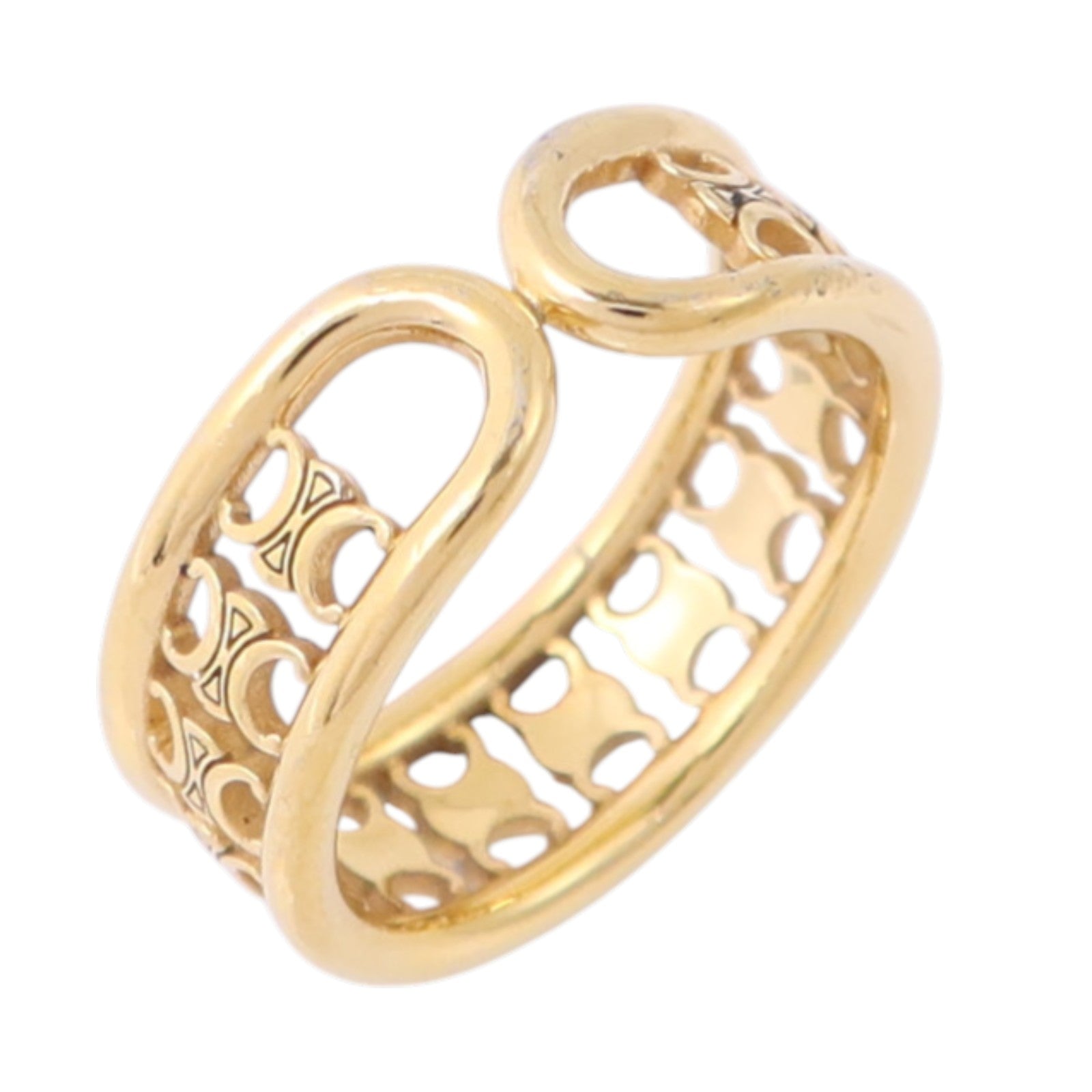 CELINE 金屬Triomphe Multi Ring戒指#54/US#6.5