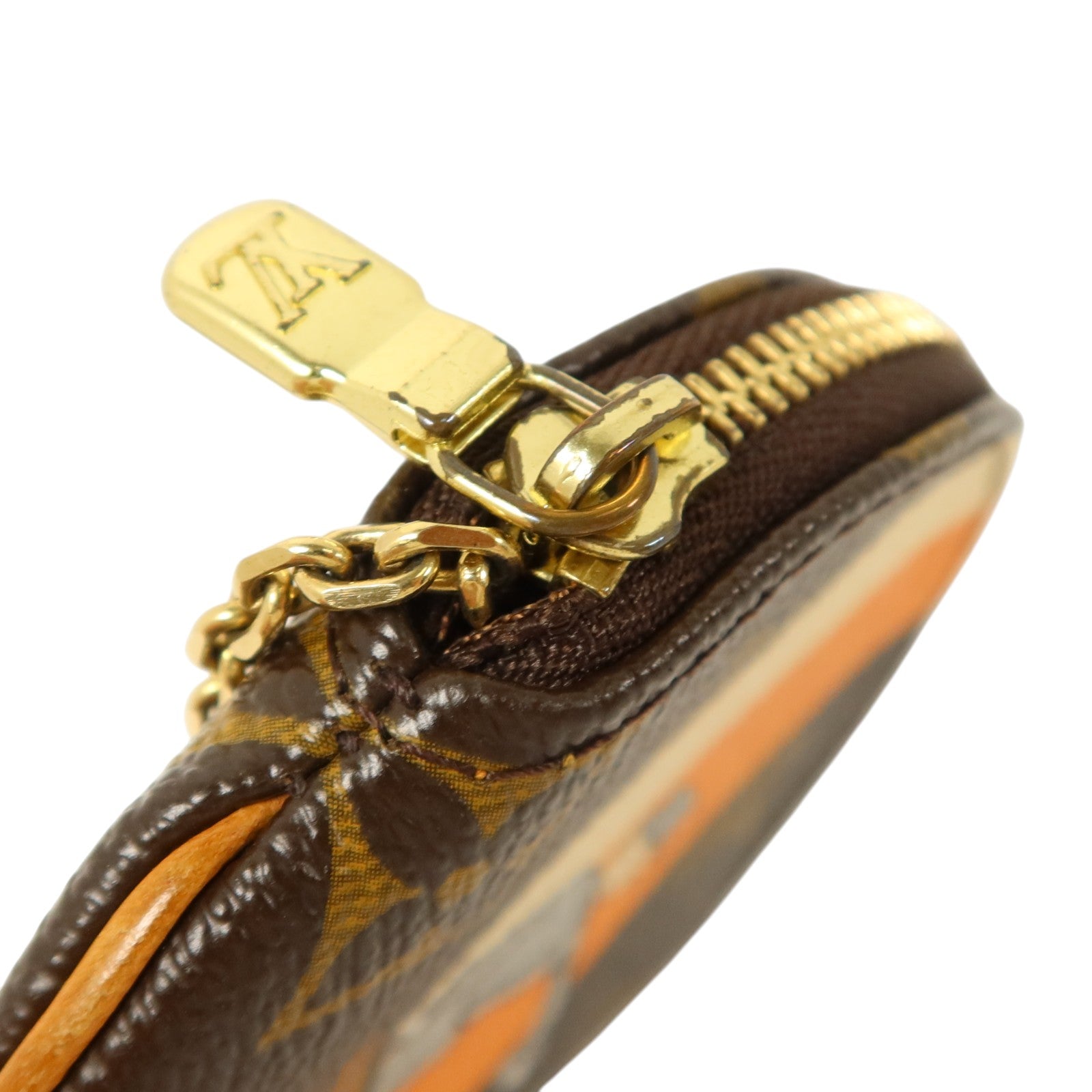LOUIS VUITTON Monogram Groom Coins Case金扣零錢包