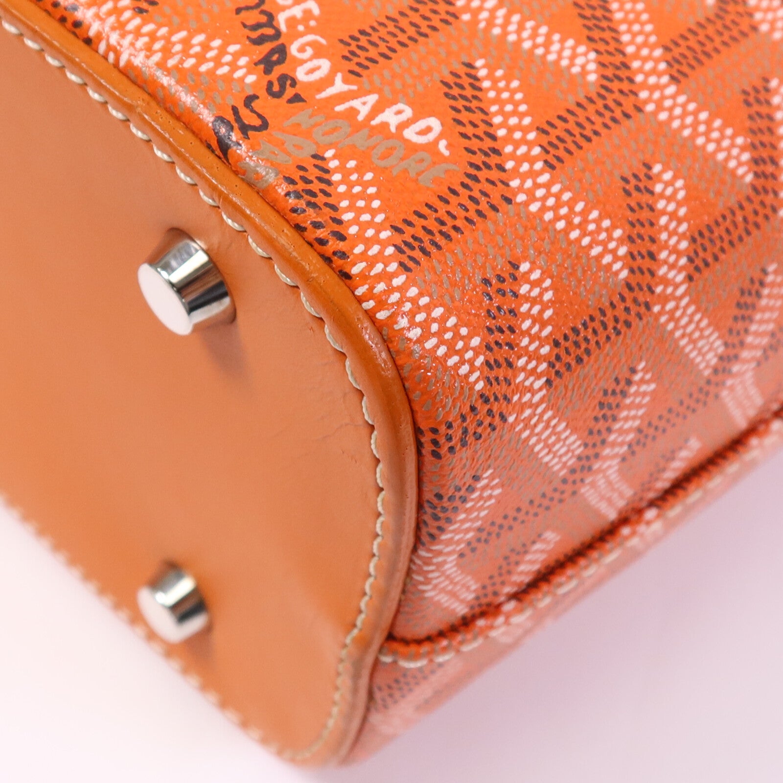 GOYARD 塗層帆布Sac Marie Galante GM銀扣手挽袋