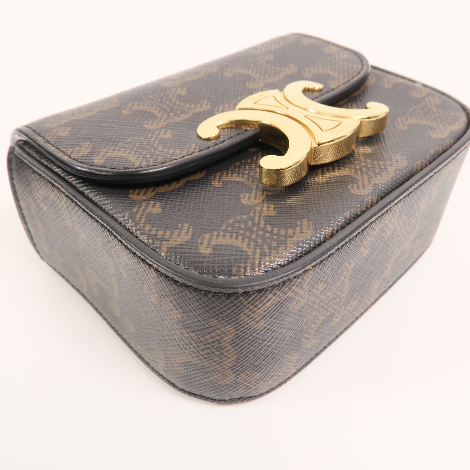 CELINE 塗層帆布Mini Claude肩背袋