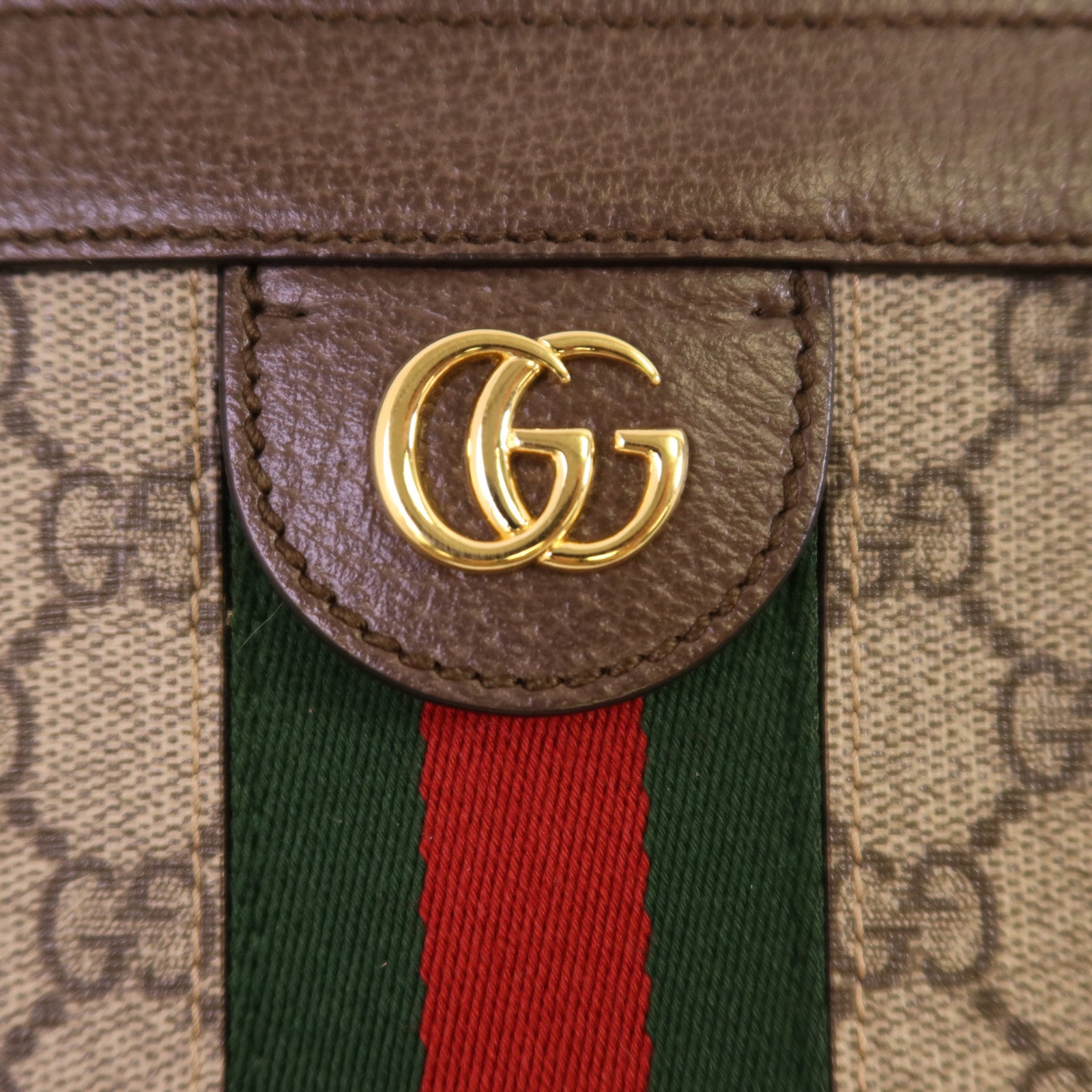 GUCCI 【激減優惠】塗層帆布Ophldia GG鏈帶肩背袋