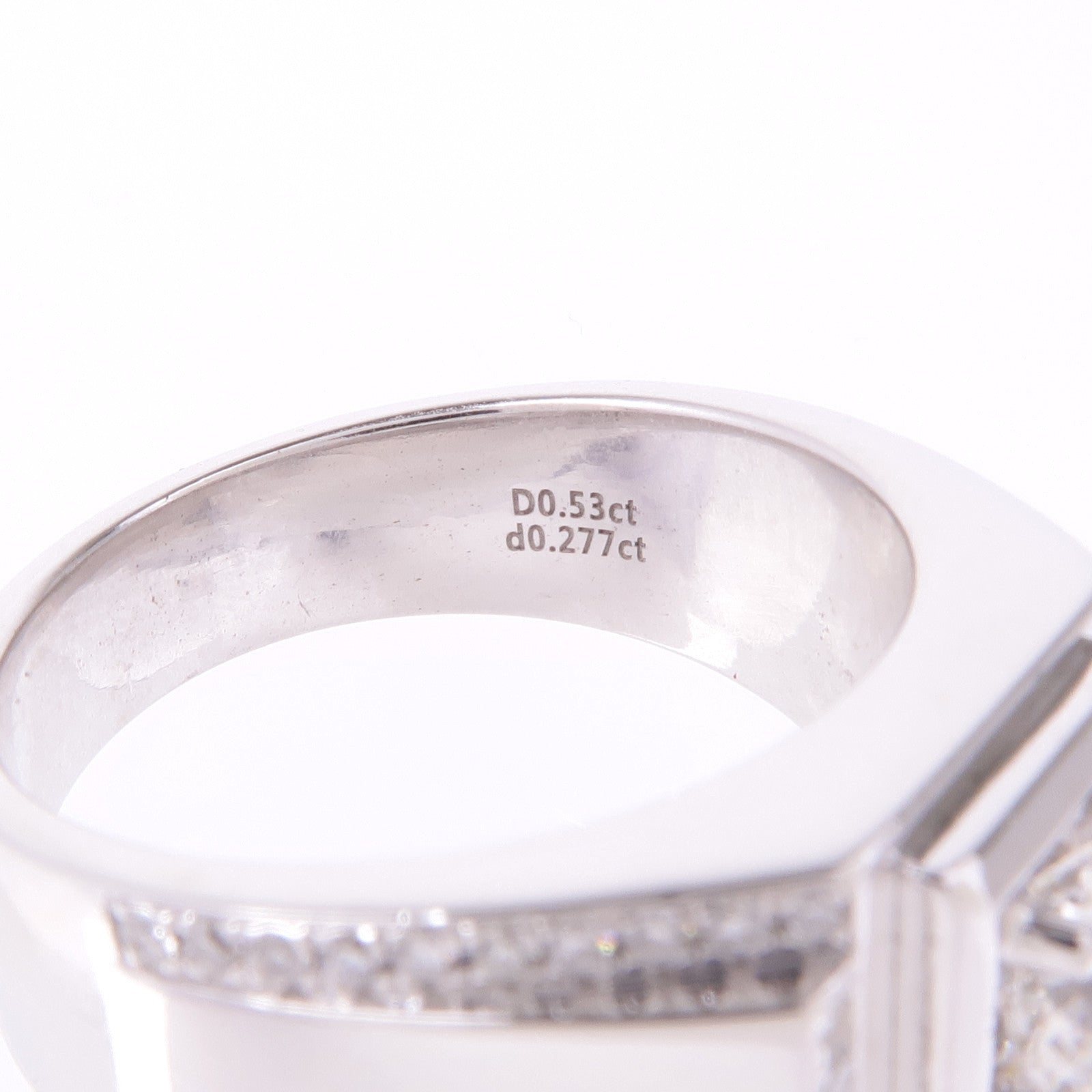 JEWELRY 【激減優惠】18K白金Diamond Ring鑽石戒指US#7.25