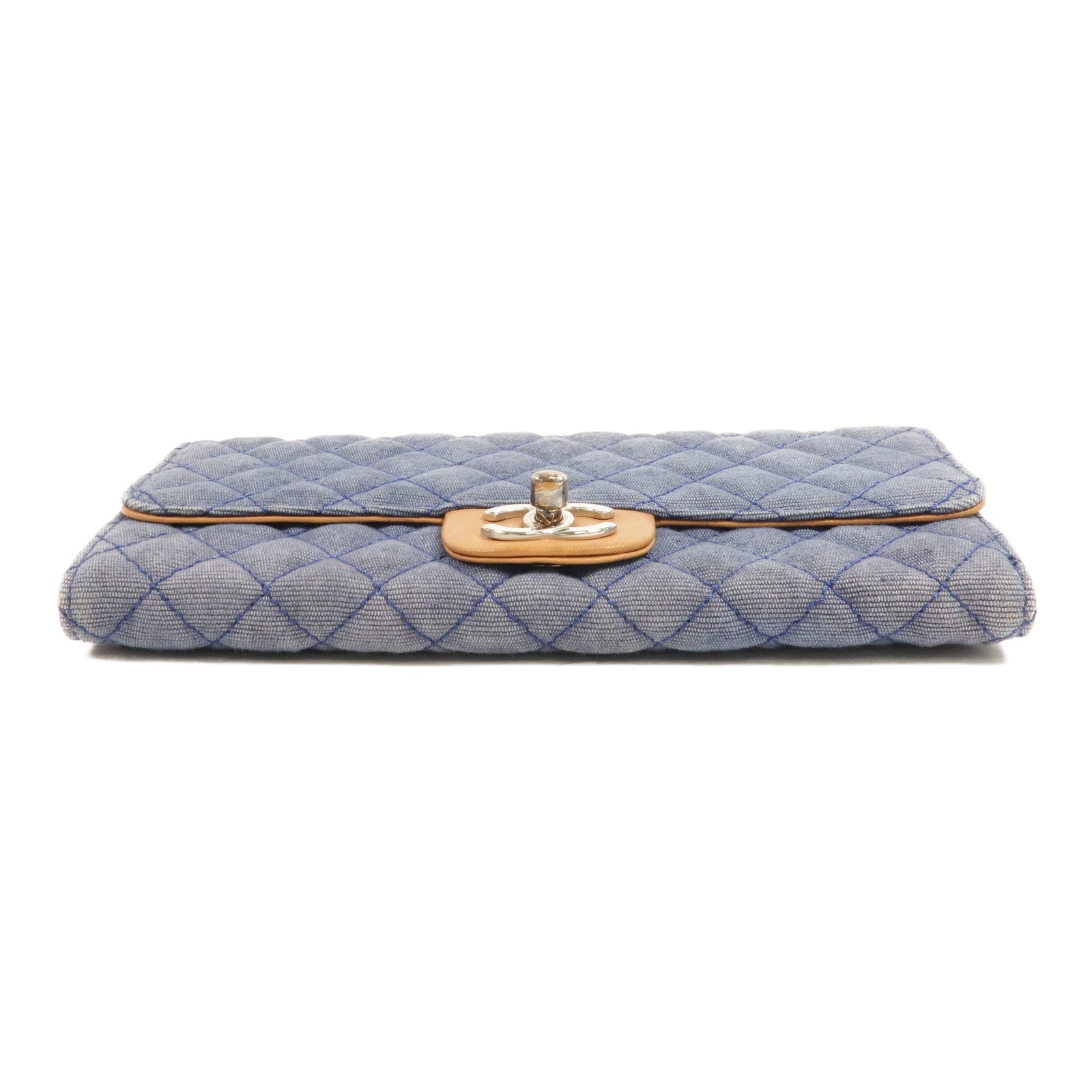 CHANEL Denim Chain Shoulder肩背袋