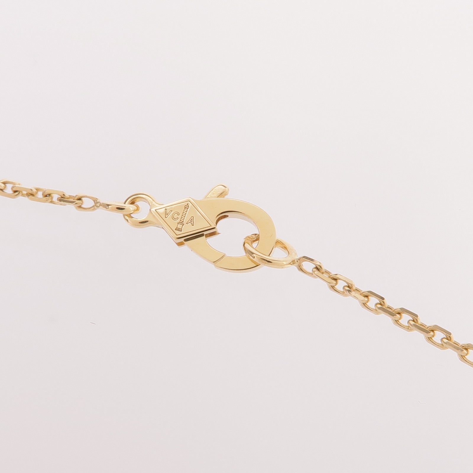 Van Cleef & Arpels 18K黃金Vintage Alhambra鑽石項鍊