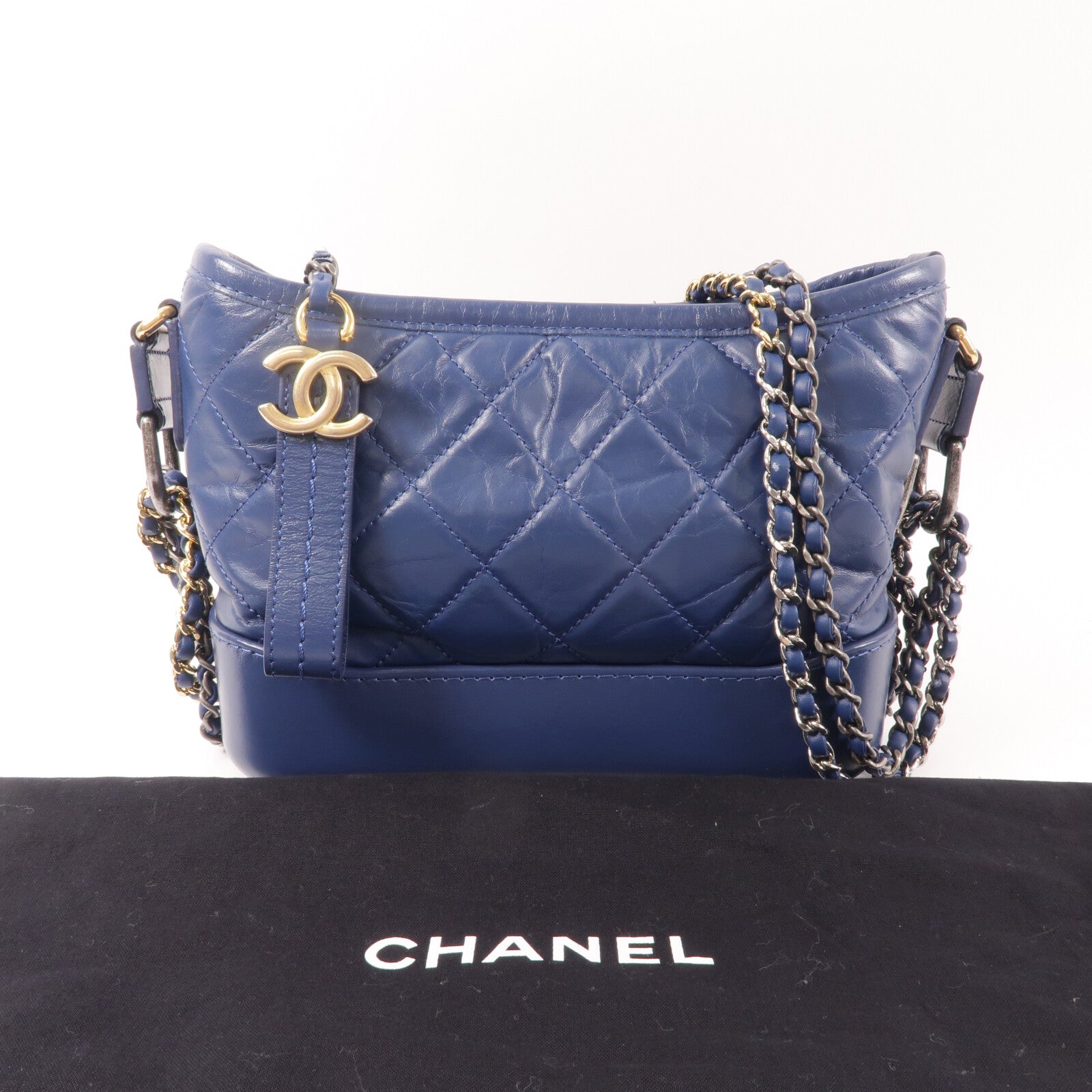 CHANEL 【激減優惠】牛皮皮革Gabrielle small鏈帶肩背袋
