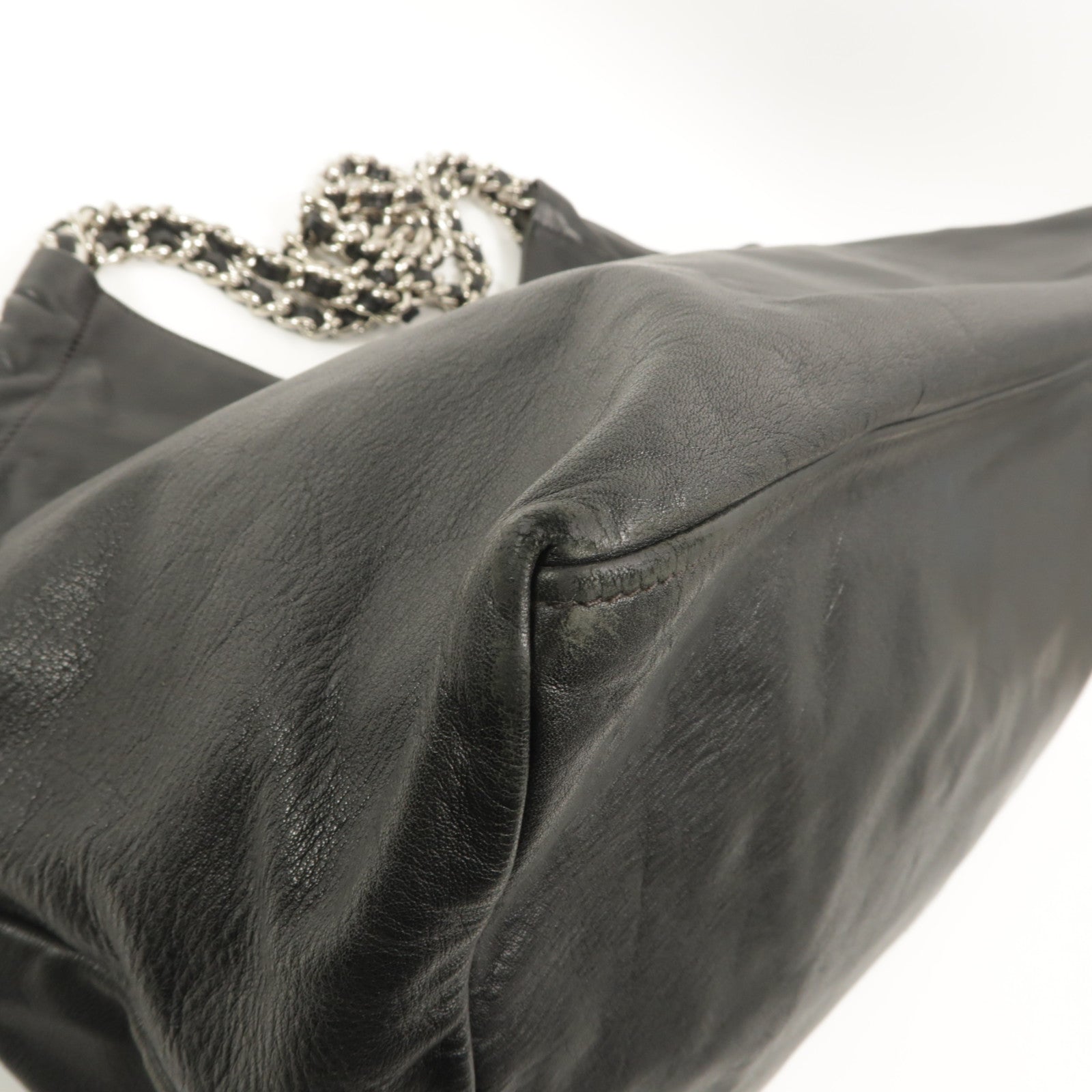 PRADA 牛皮皮革Shoulder Bag鏈帶肩背袋
