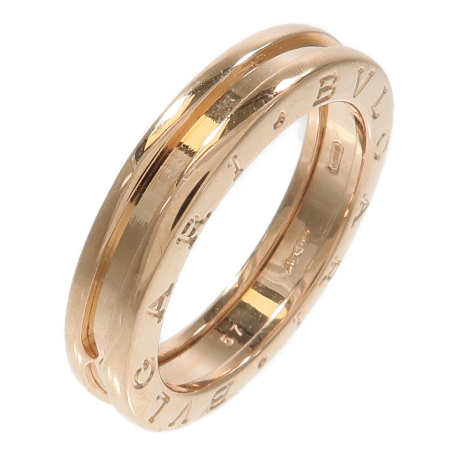 BVLGARI 18K玫瑰金B-zero1 Ring戒指