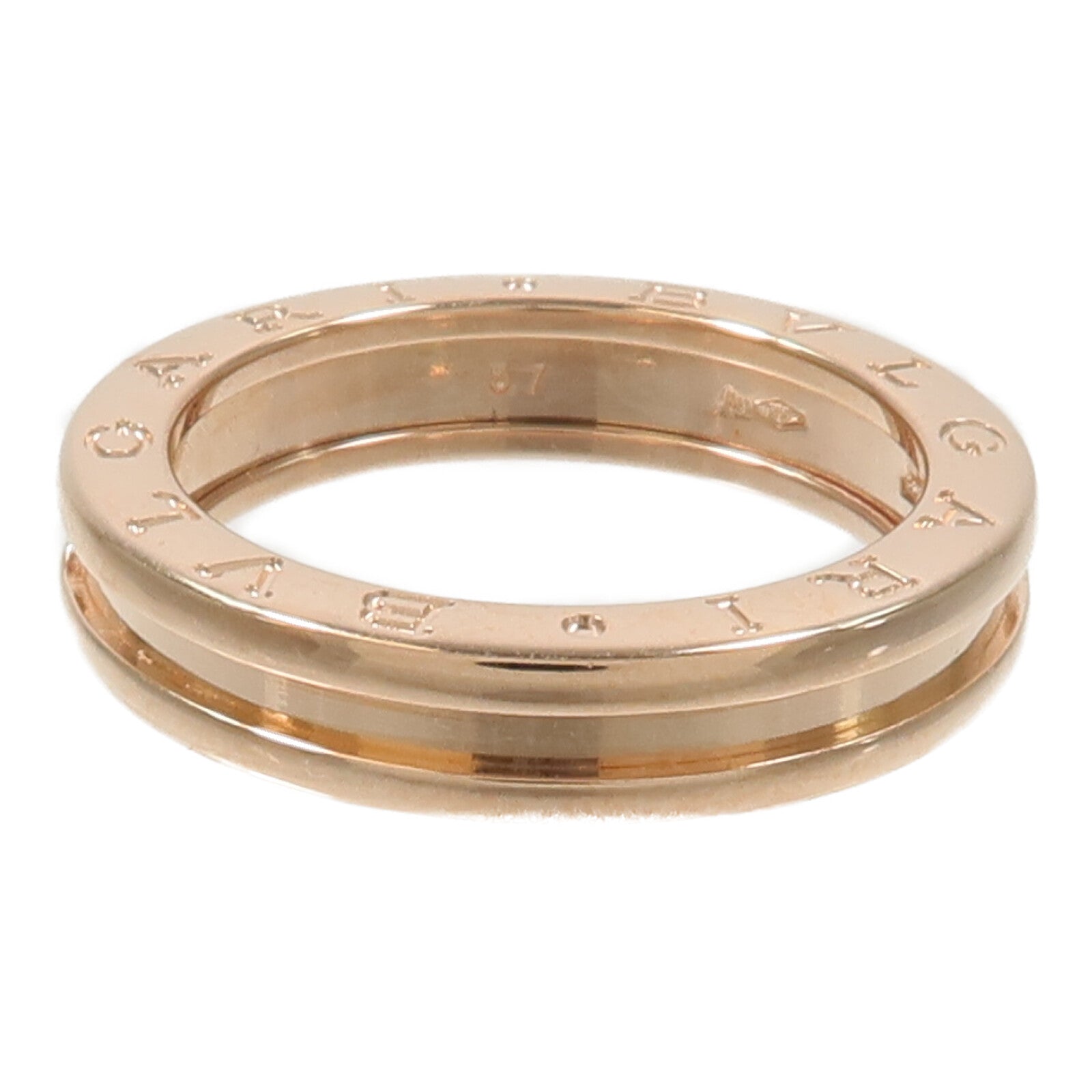 BVLGARI 18K玫瑰金B-zero1 Ring戒指