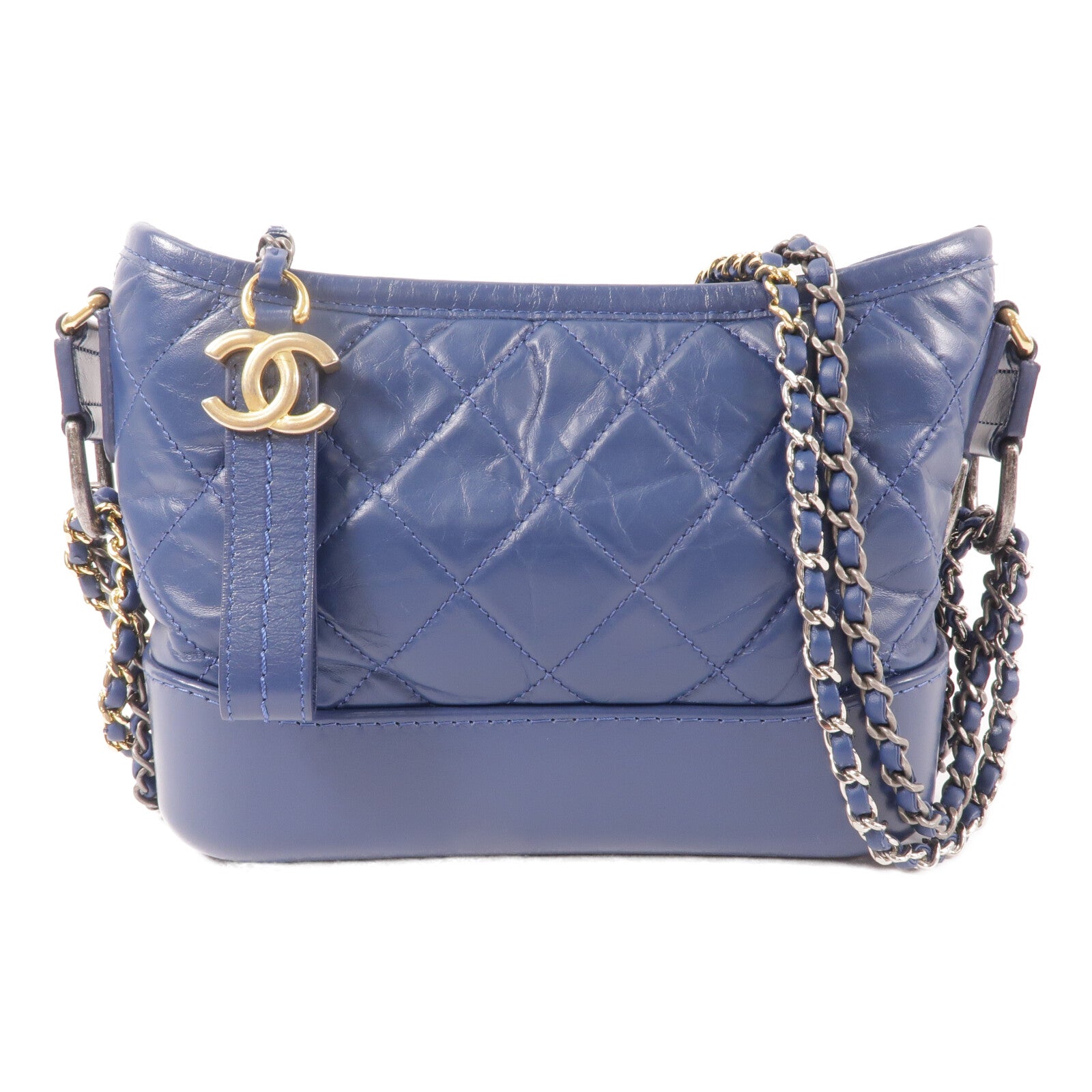 CHANEL 【激減優惠】牛皮皮革Gabrielle small鏈帶肩背袋