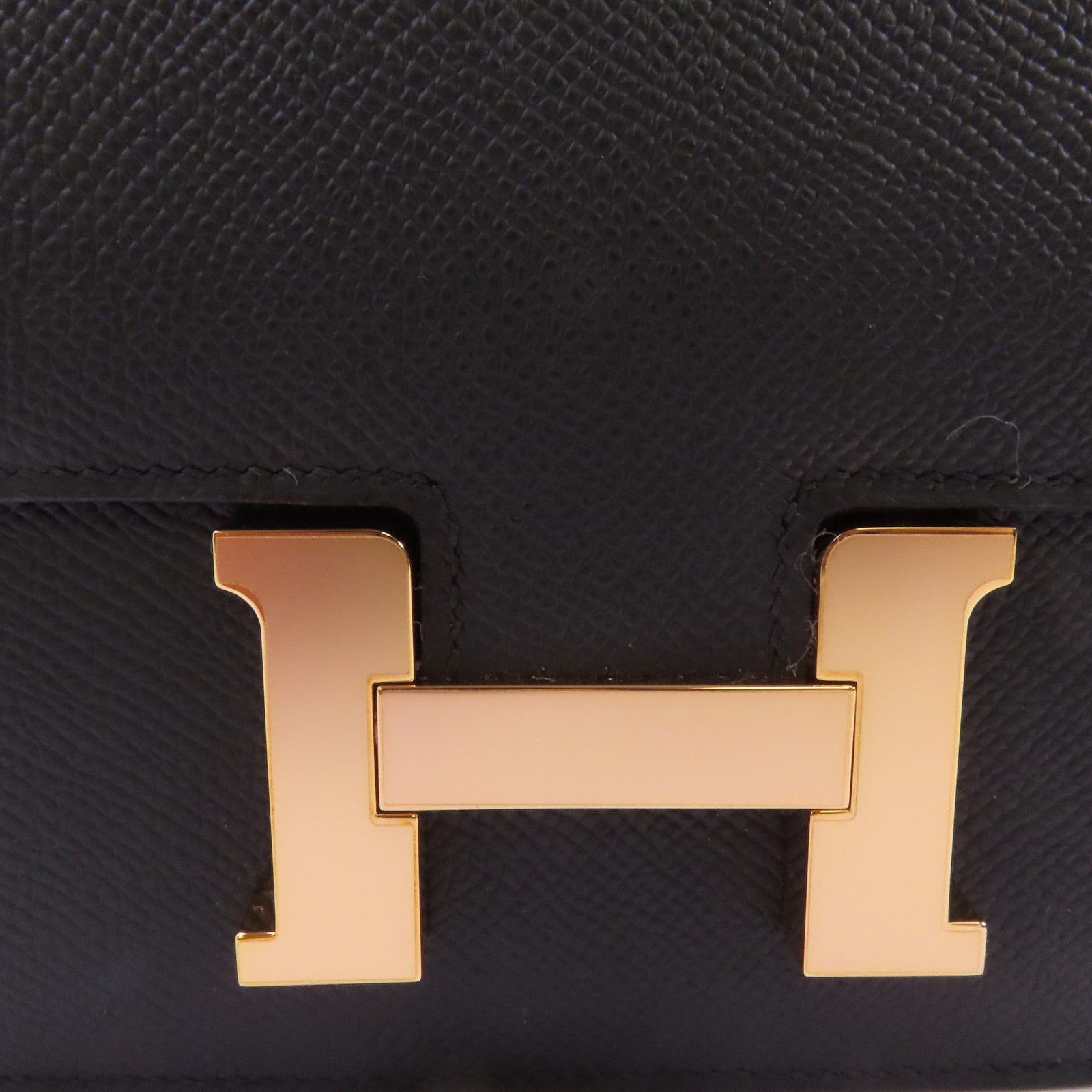 HERMES Epsom皮革Constance Mini金扣肩背袋