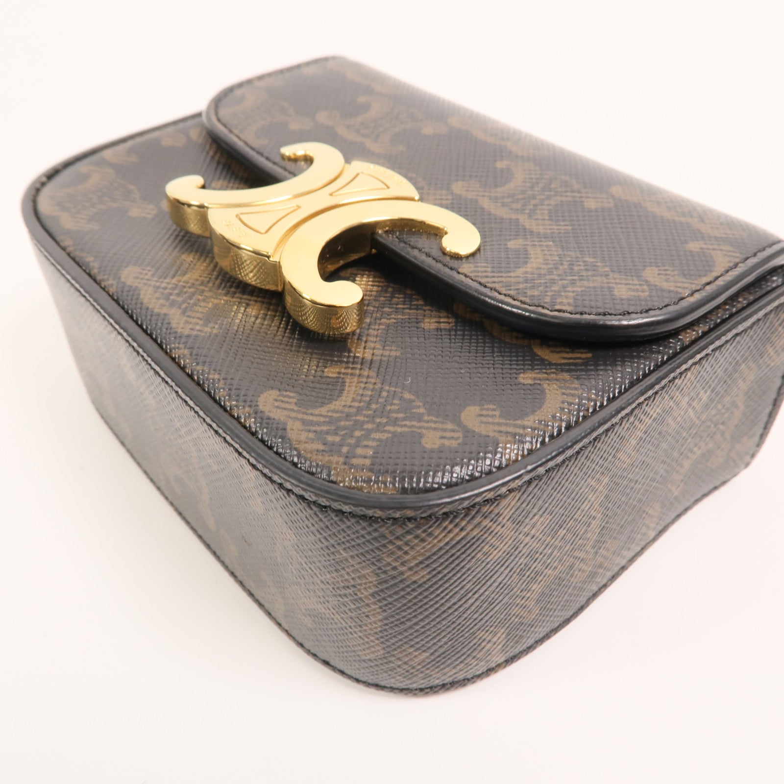 CELINE 塗層帆布Mini Claude肩背袋