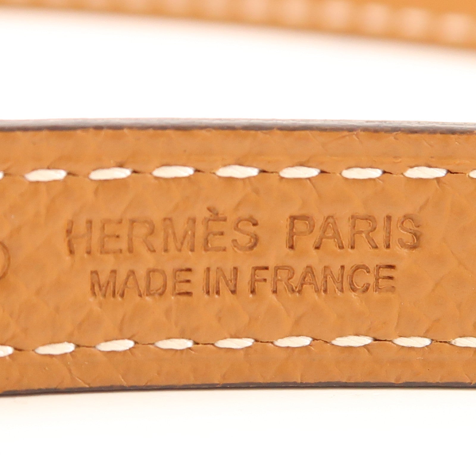 HERMES 皮革Focus Belt銀扣皮帶Noir/Gold