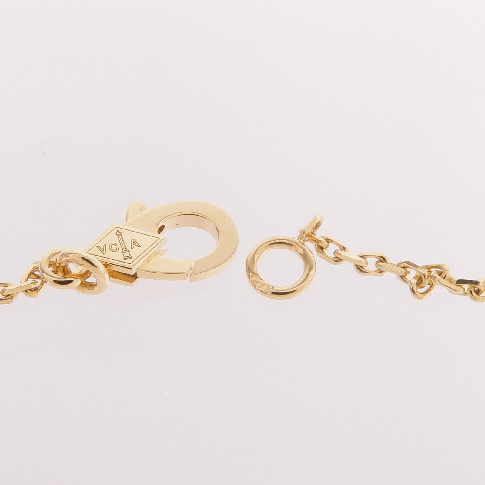 Van Cleef & Arpels 18K黃金Vintage Alhambra鑽石項鍊