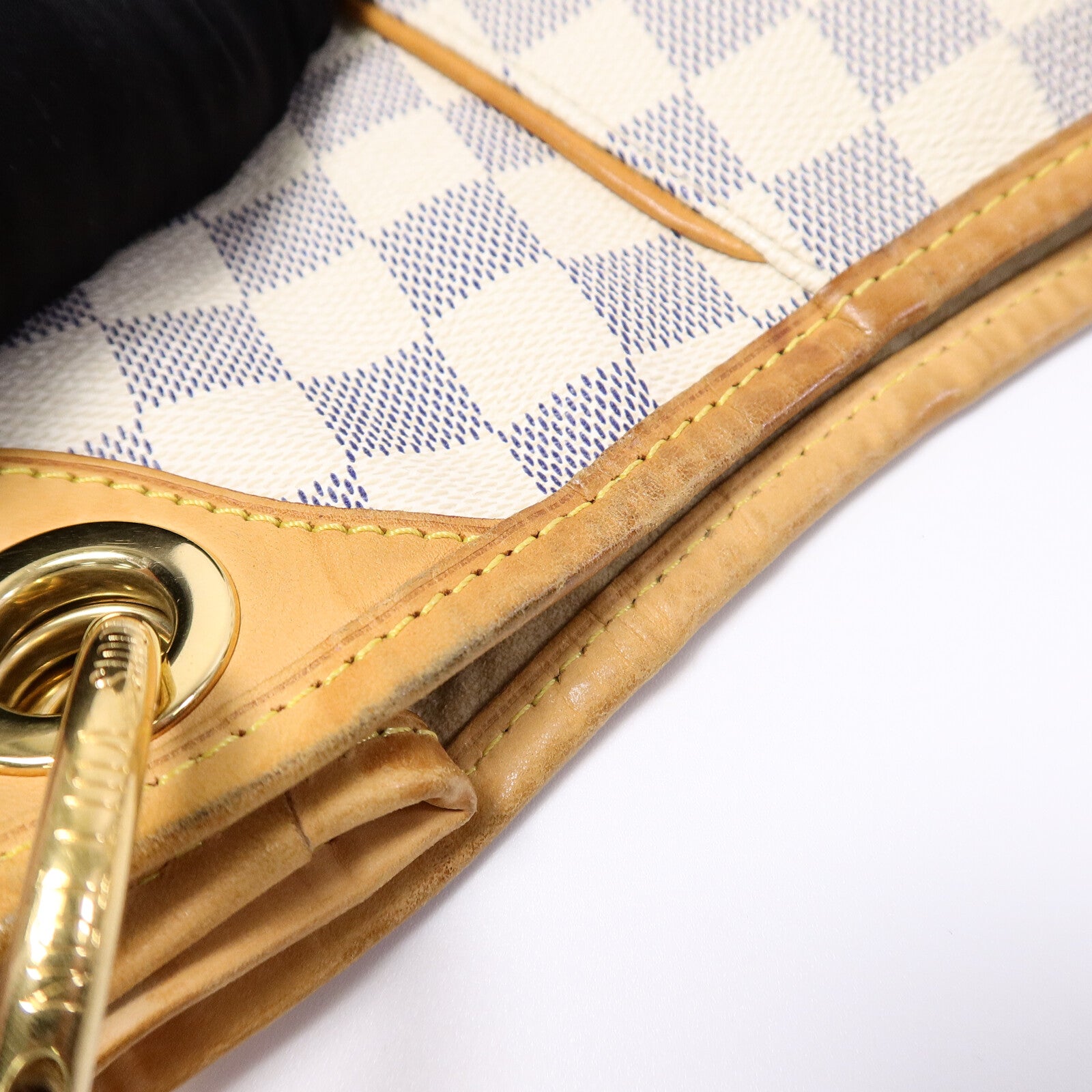 LOUIS VUITTON Damier Azur Galliera PM金扣肩背袋