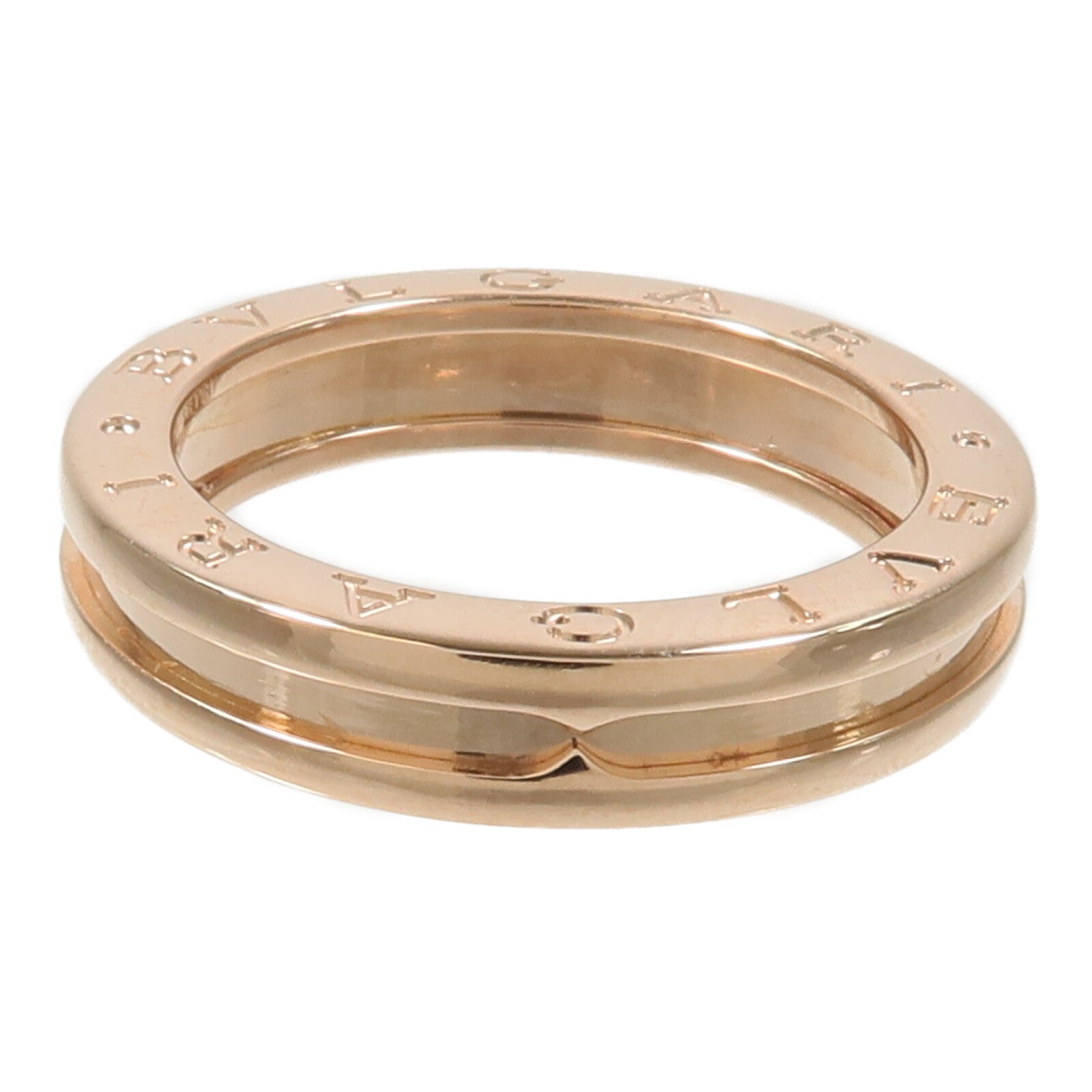BVLGARI 18K玫瑰金B-zero1 Ring戒指