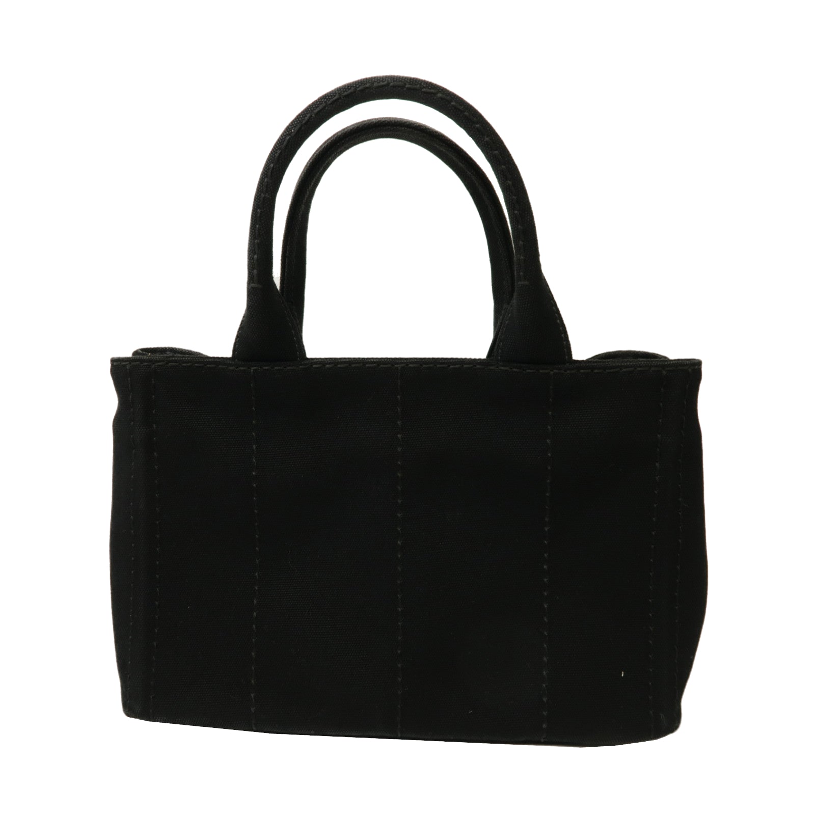 PRADA 帆布2 Way Bag金扣手挽肩背兩用袋黑色