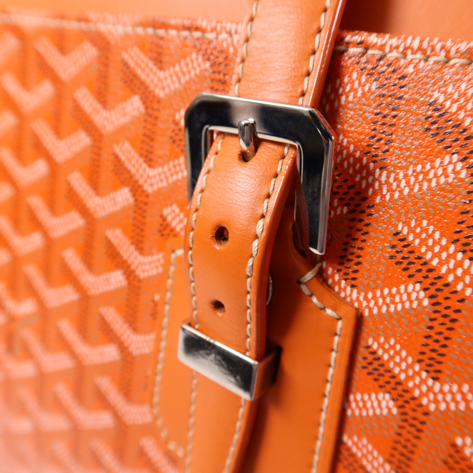 GOYARD 塗層帆布Sac Marie Galante GM銀扣手挽袋