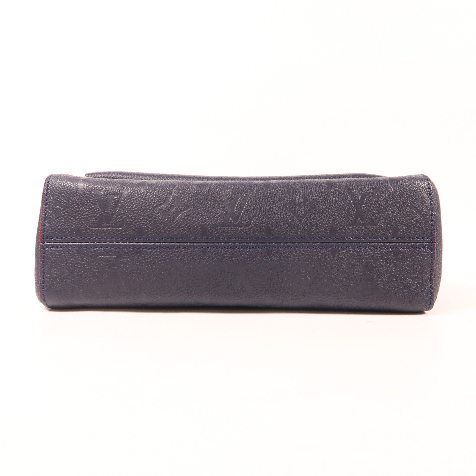 LOUIS VUITTON Monogram Empreinte Vavin PM金扣肩背袋深藍色