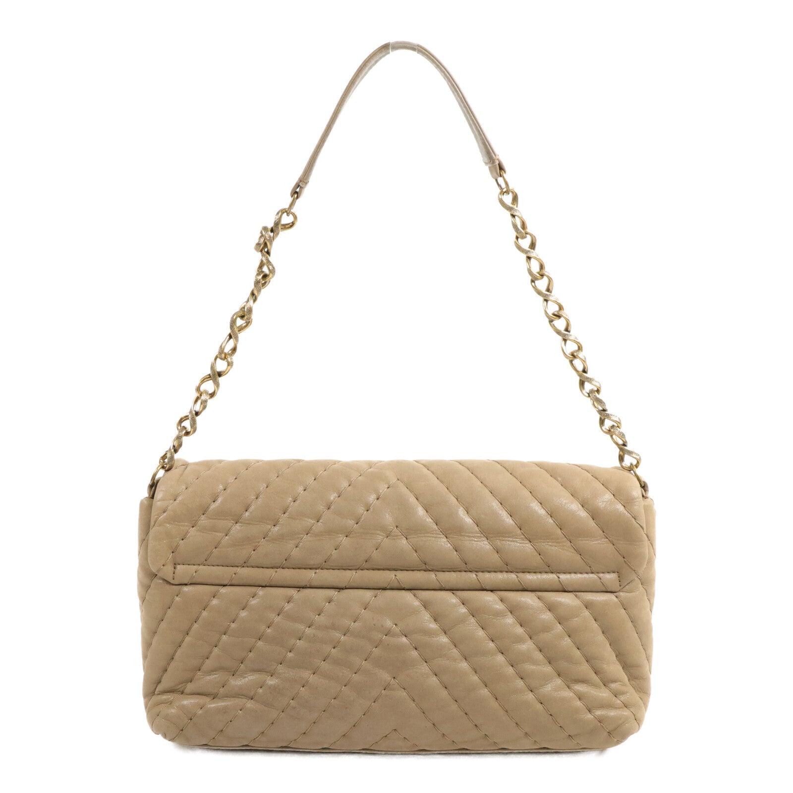 CHANEL 牛皮皮革Irdescent Supique Flap Bag鏈帶肩背袋