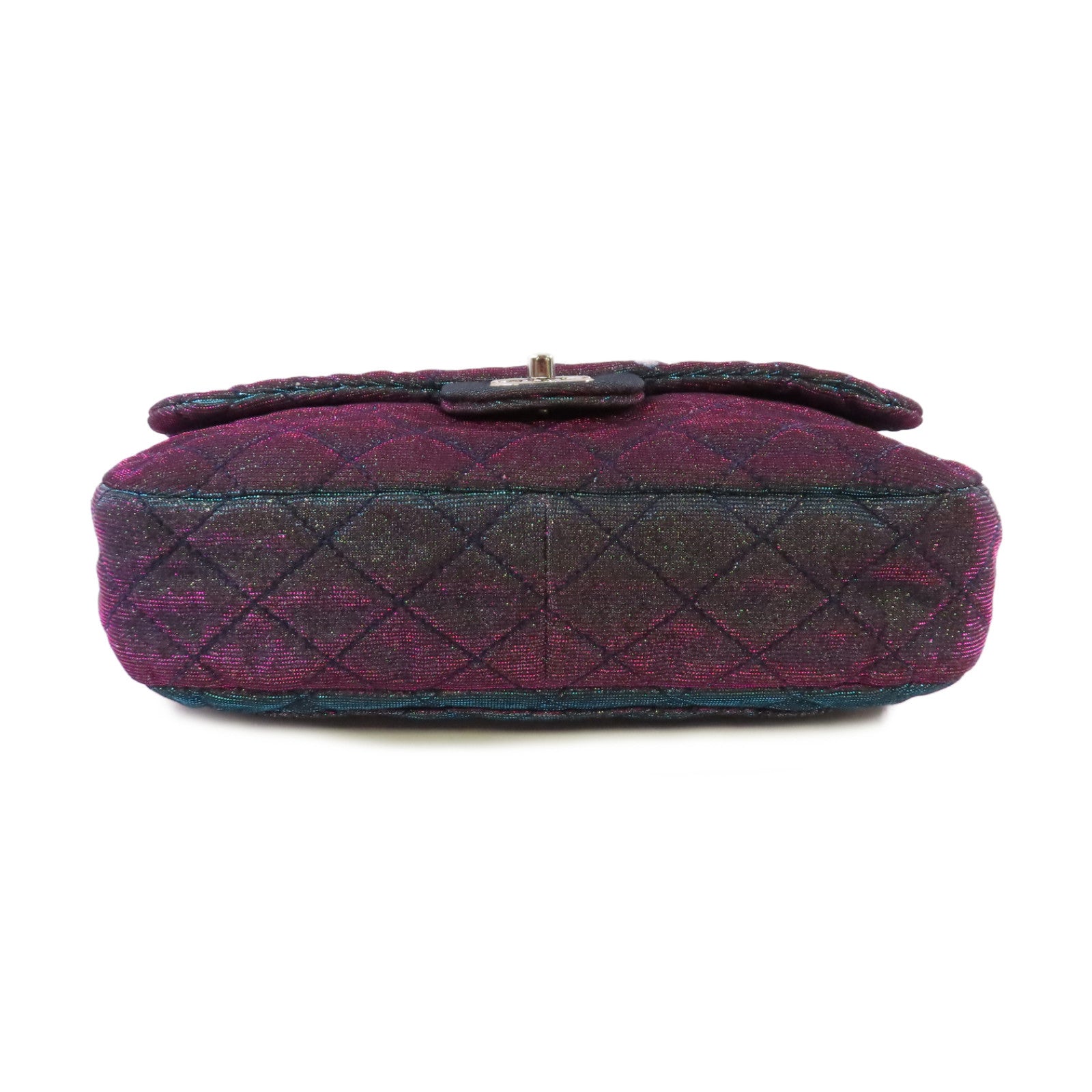 CHANEL 【激減優惠】菱格帆布Chain Shoulder Bag銀扣鏈帶肩背袋粉紅色/藍色
