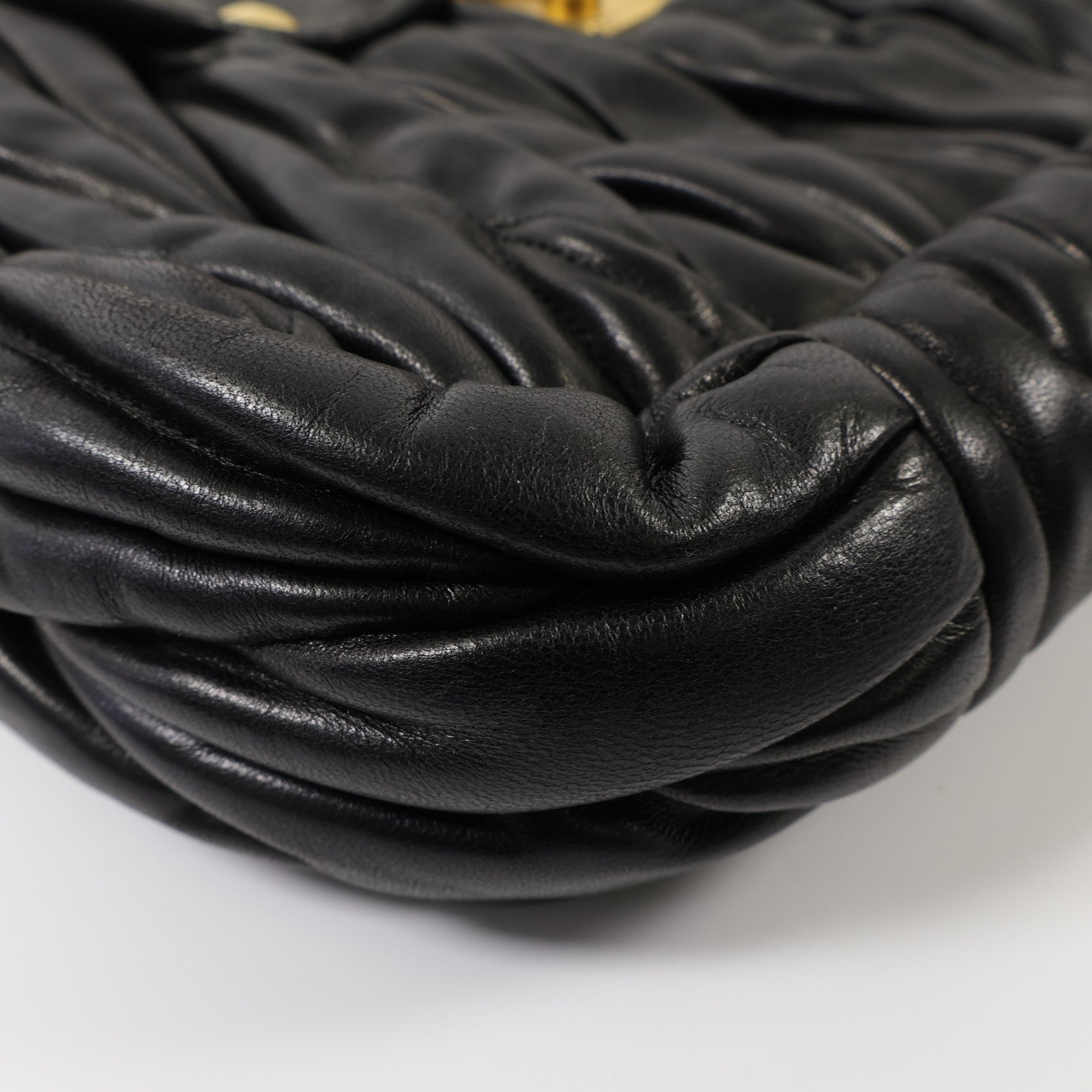 Miu Miu 羊皮皮革Tote Bag金扣手挽袋