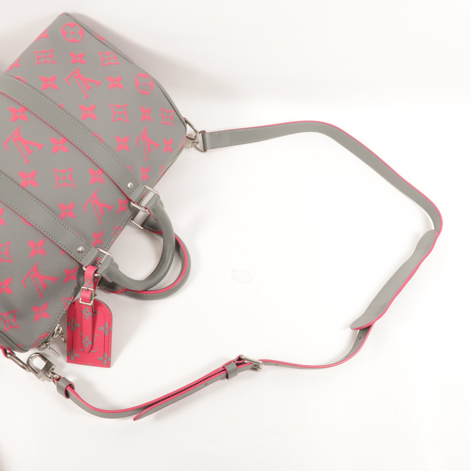 LOUIS VUITTON Monogram Glow Keepall Bandouliere 35手挽肩背兩用袋