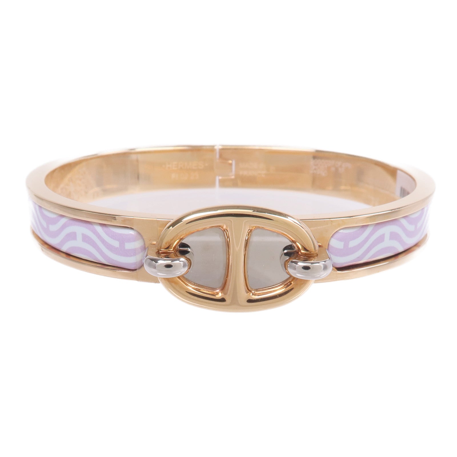 HERMES 金屬/琺瑯Mini Clic Chaine d'Ancre手鐲