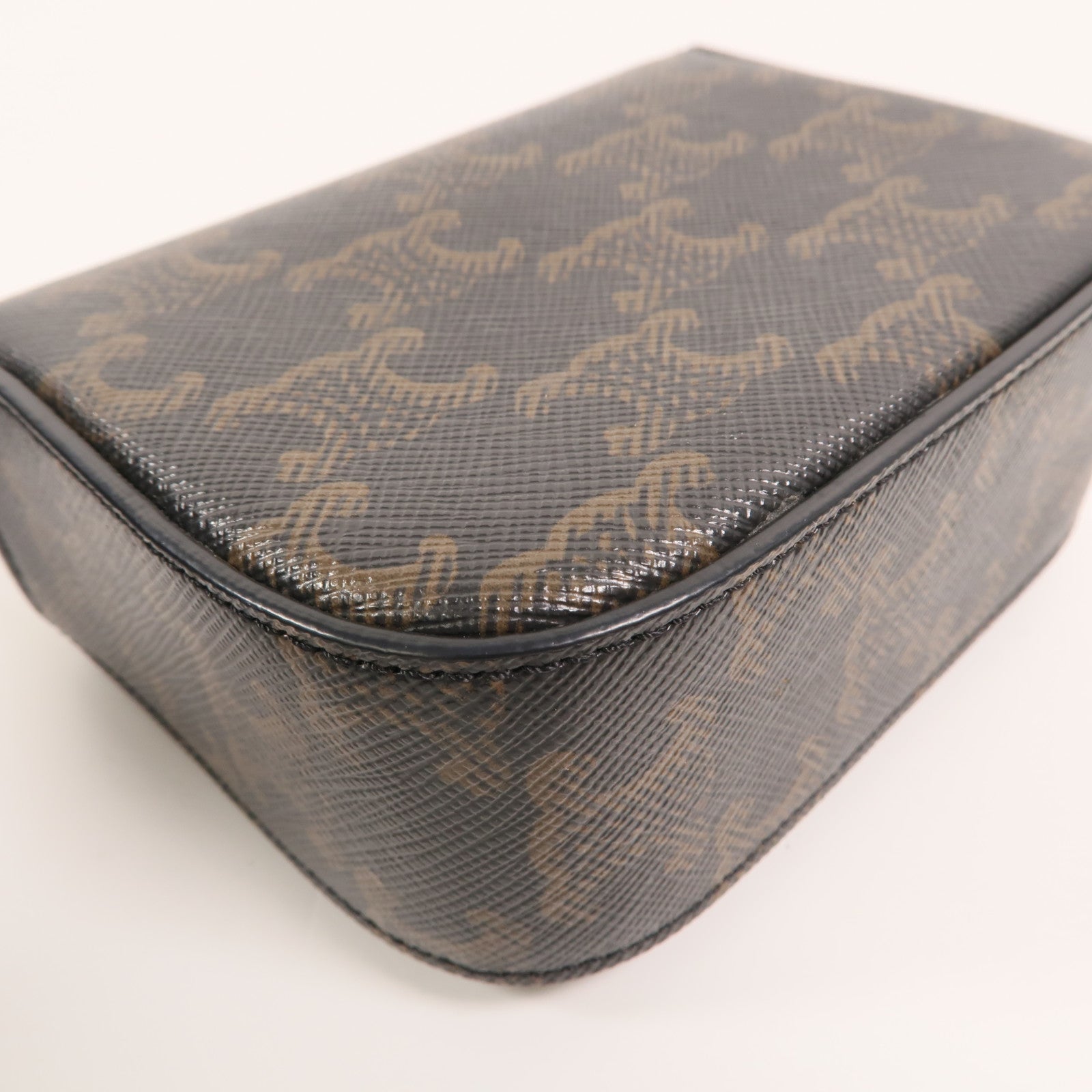 CELINE 塗層帆布Mini Claude肩背袋