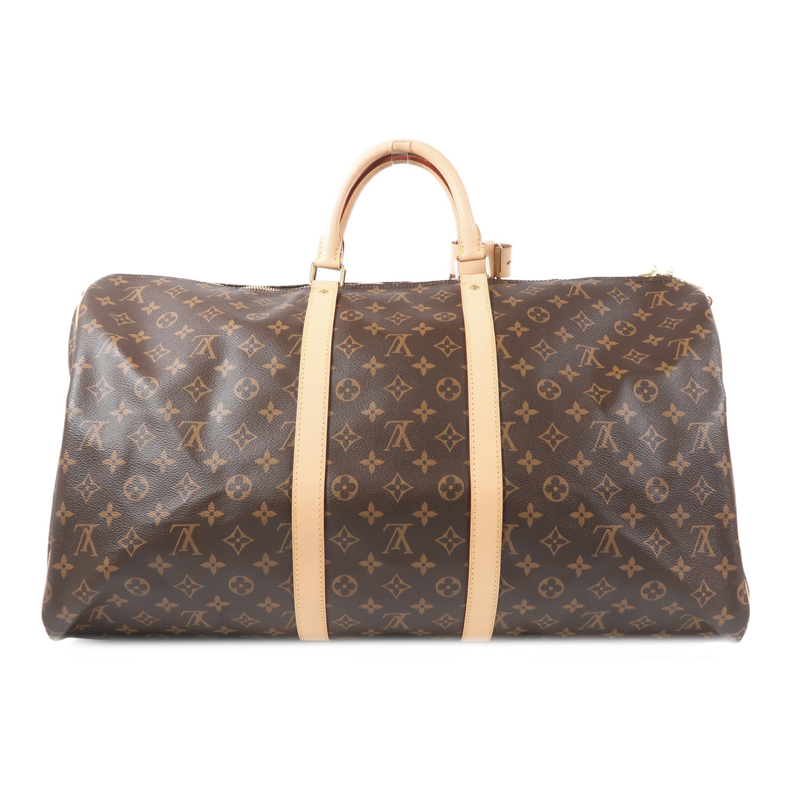 LOUIS VUITTON Monogram Keepall Bandoulie 55金扣手挽肩背兩用袋