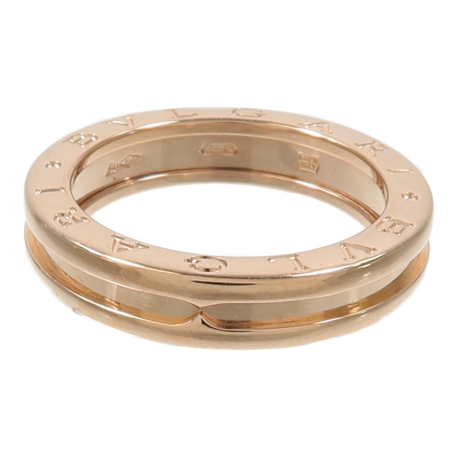BVLGARI 18K玫瑰金B-zero1 Ring戒指