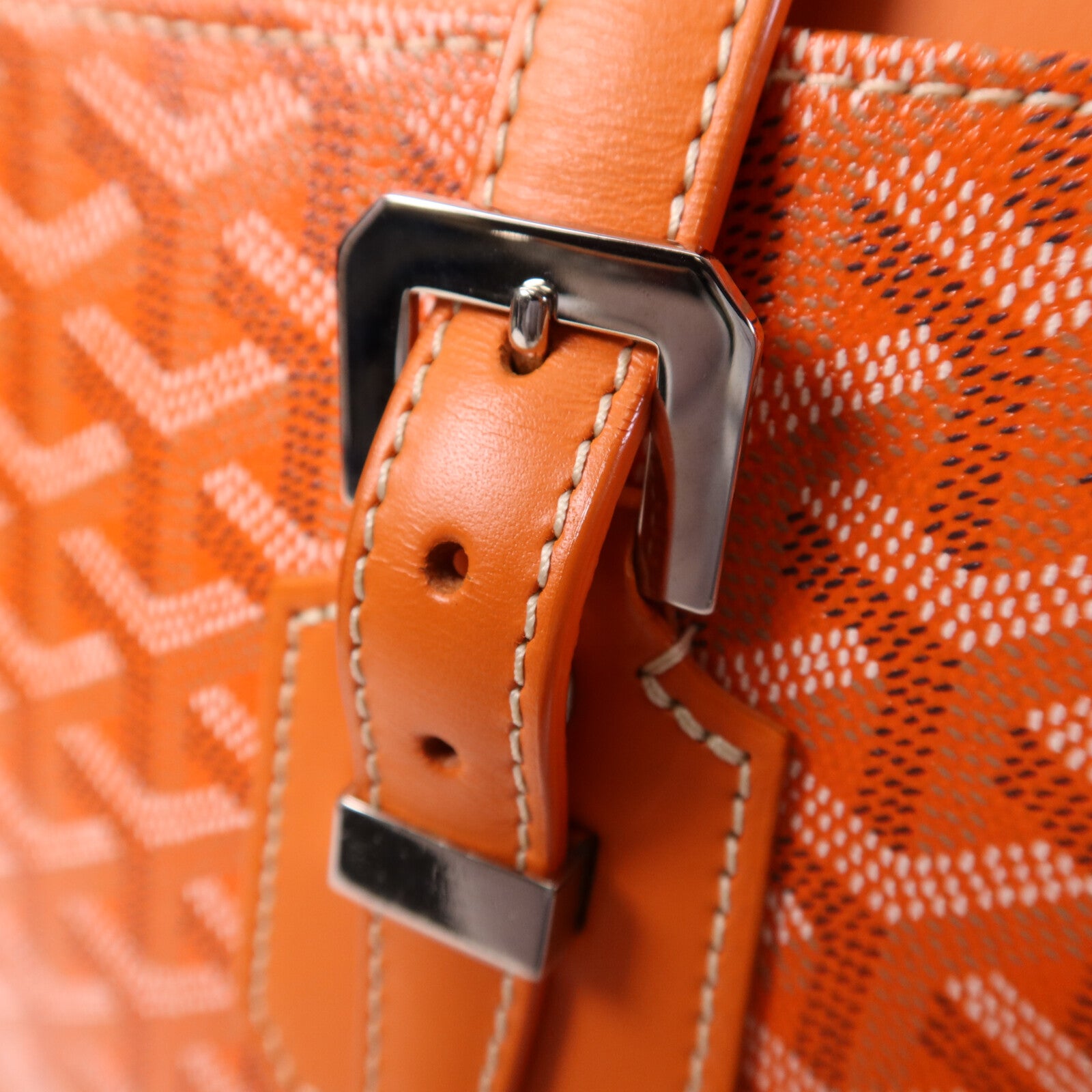 GOYARD 塗層帆布Sac Marie Galante GM銀扣手挽袋