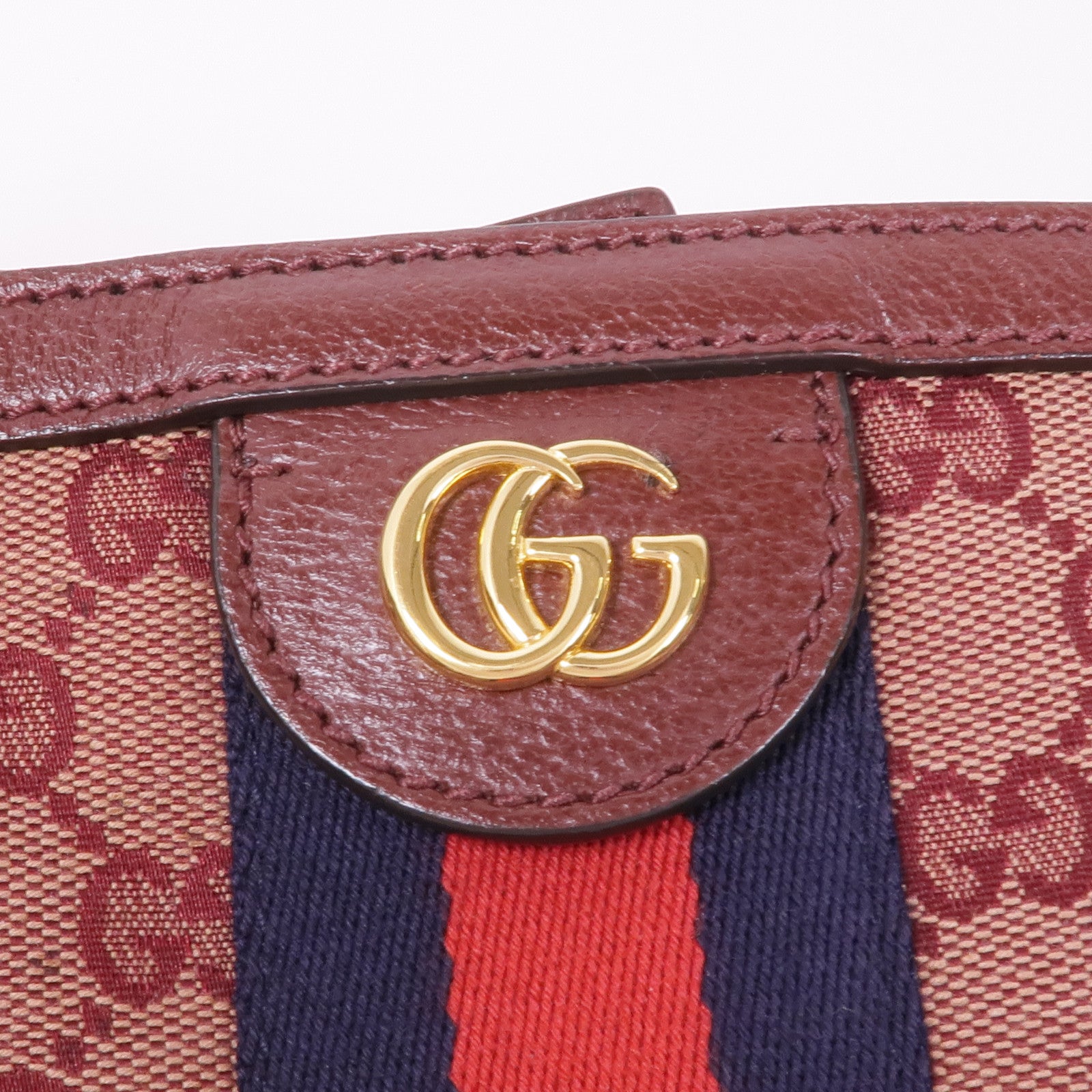 GUCCI 帆布Shoulder Tote金扣肩背袋/手挽袋