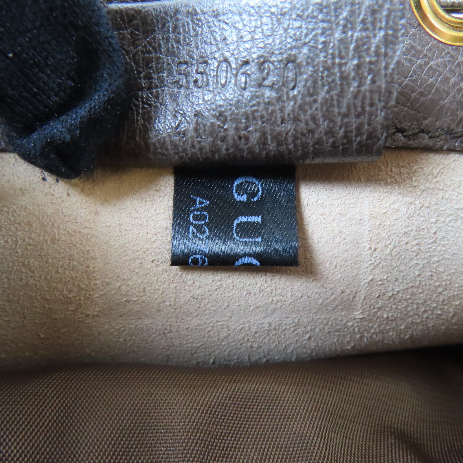 GUCCI 塗層帆布Ophidia Mini Bucket金扣肩背袋啡色