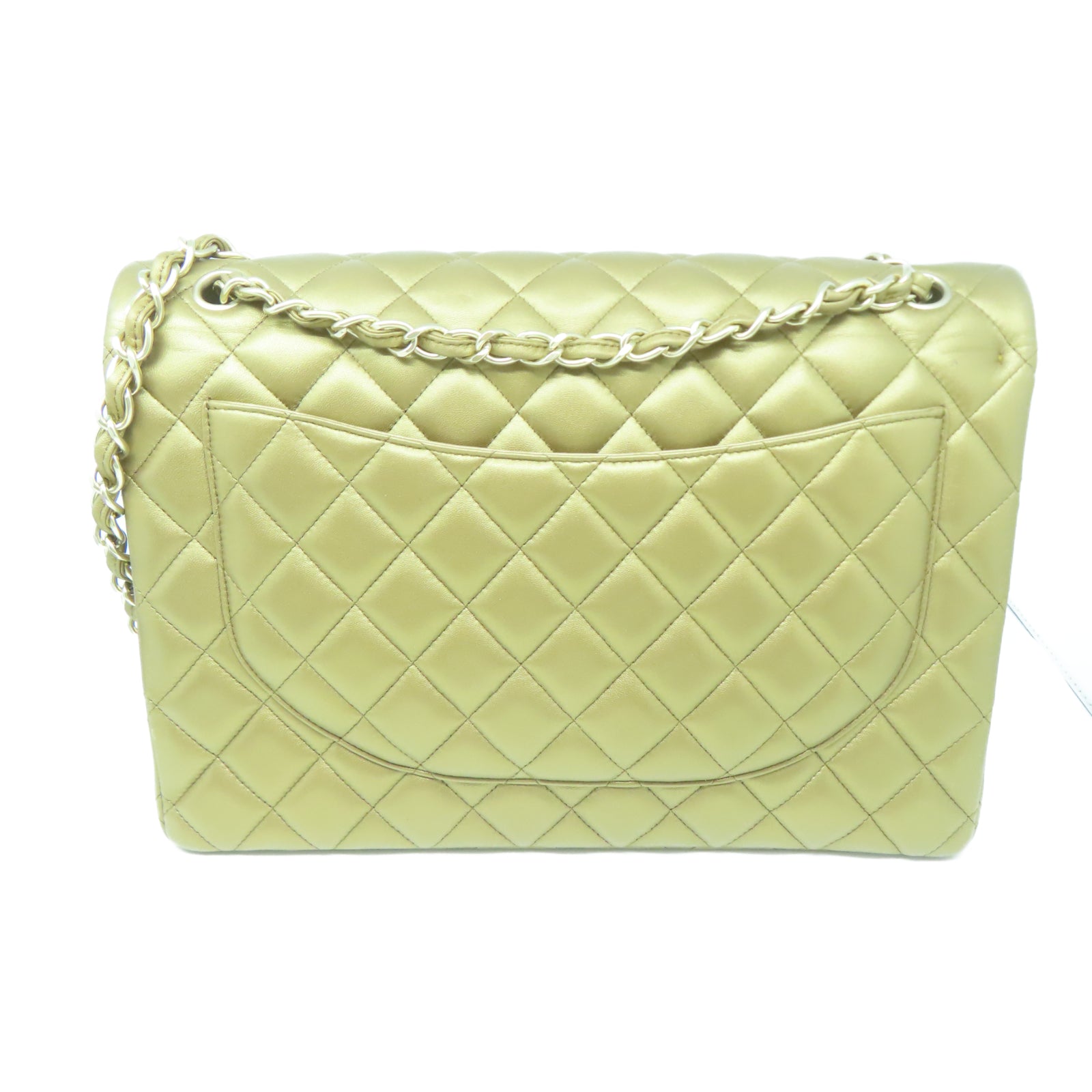 CHANEL 【激減優惠】菱格羊皮皮革Chain Shoulder金扣鏈帶肩背袋金色