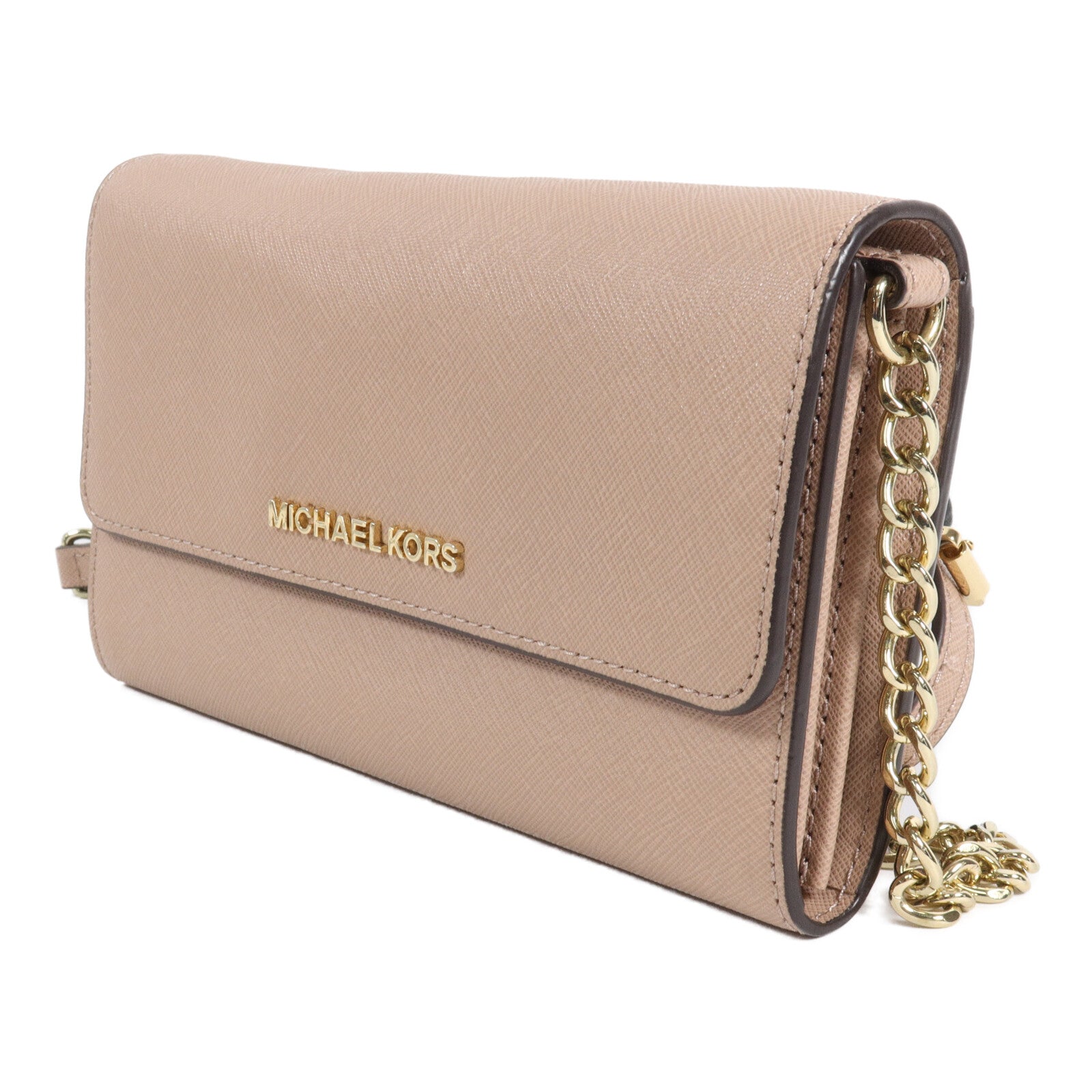 Michael Kors 牛皮皮革Phone Crossbody鏈帶肩背袋