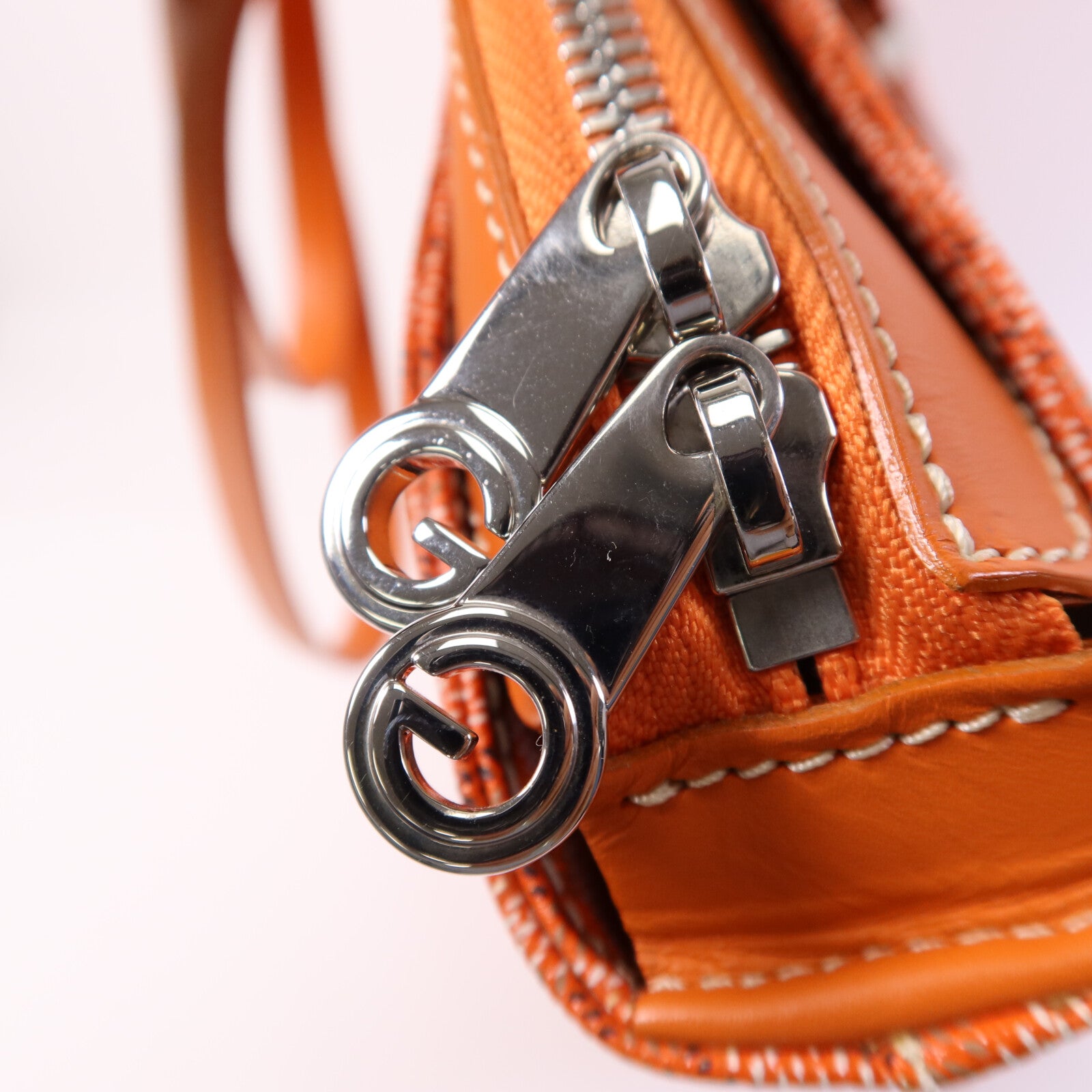 GOYARD 塗層帆布Sac Marie Galante GM銀扣手挽袋