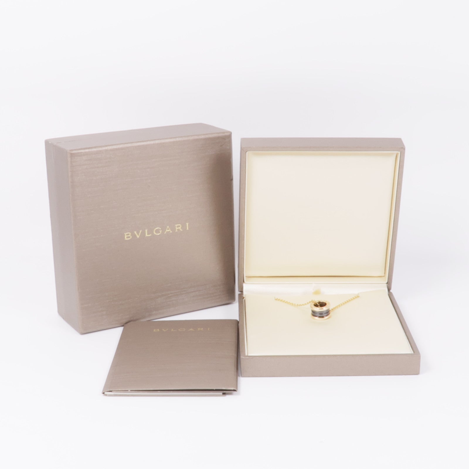 BVLGARI 18K玫瑰金/陶瓷B.zero1 Necklace項鍊