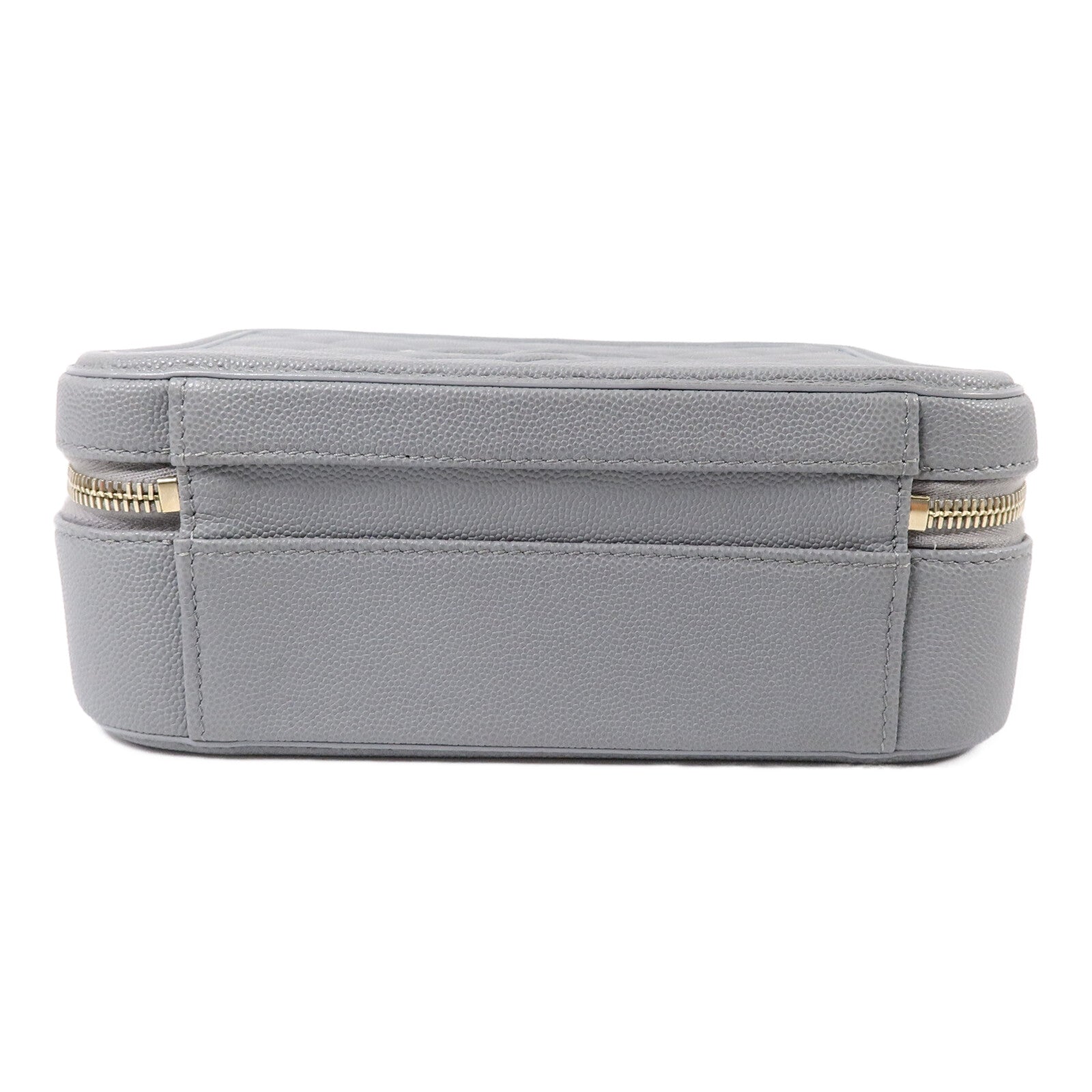 CHANEL 牛皮皮革CC Filigree Vanity Case Medium鏈帶手挽肩背兩用袋