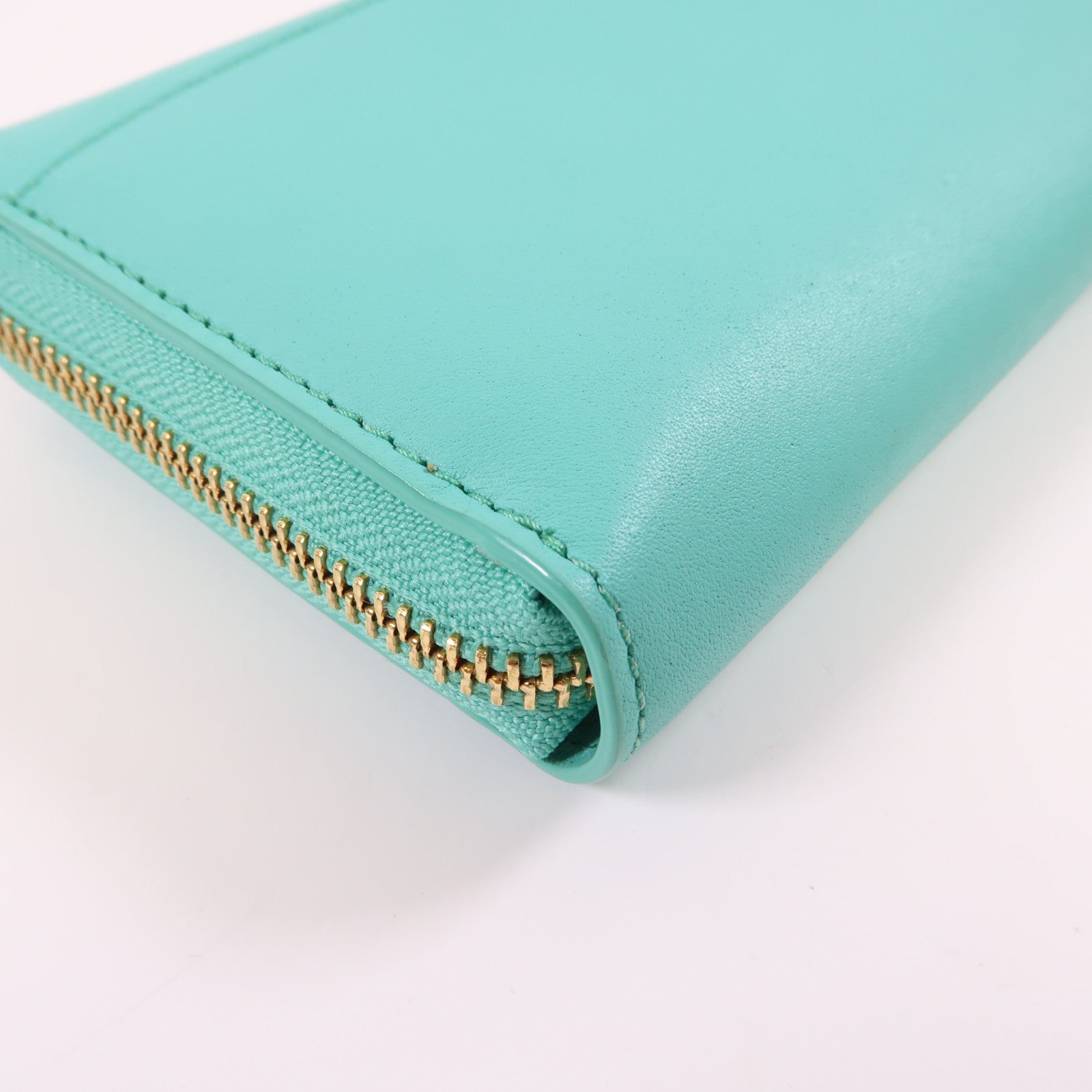 Kate Spade GHW Long Wallet Calfskin Leather Blue