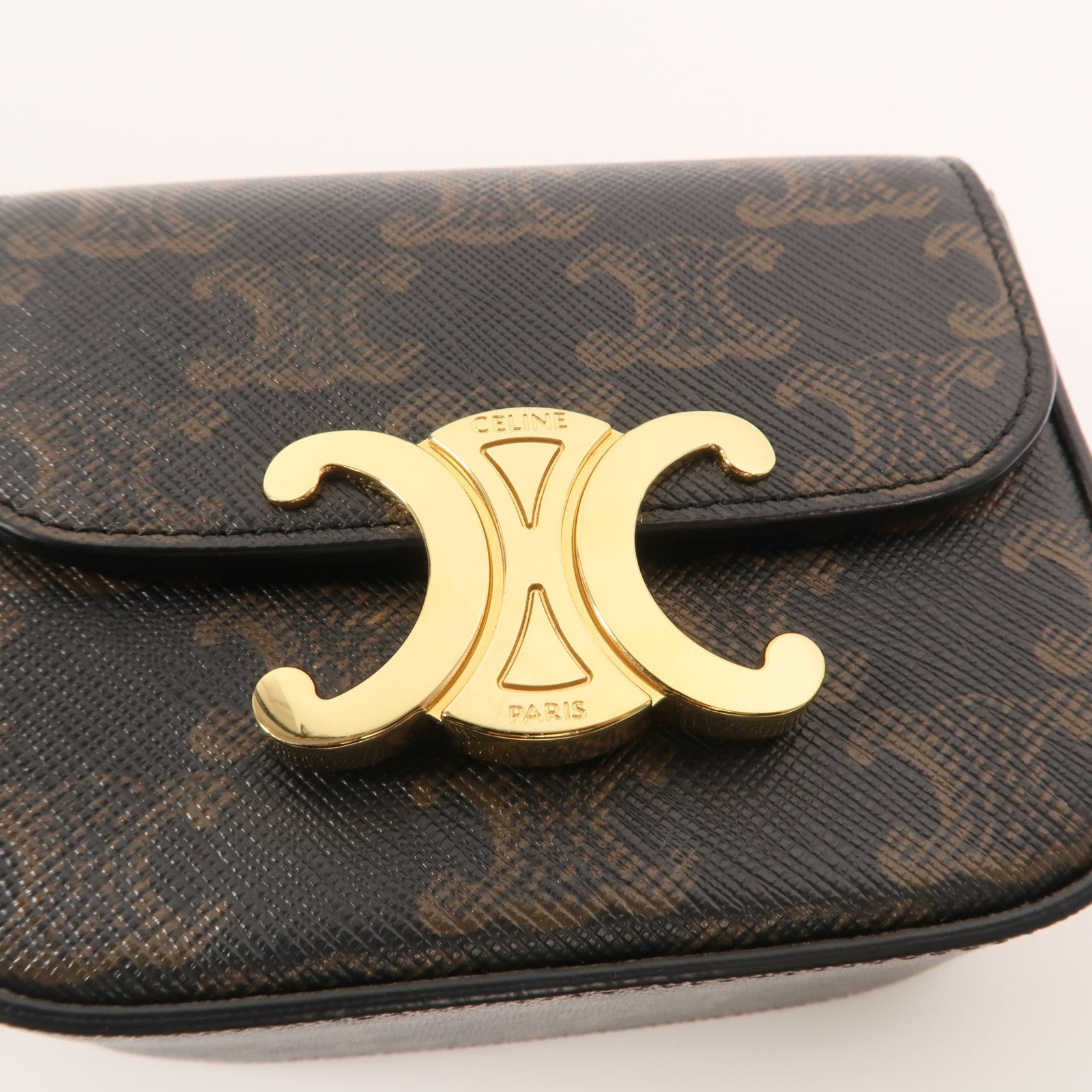 CELINE 塗層帆布Mini Claude肩背袋
