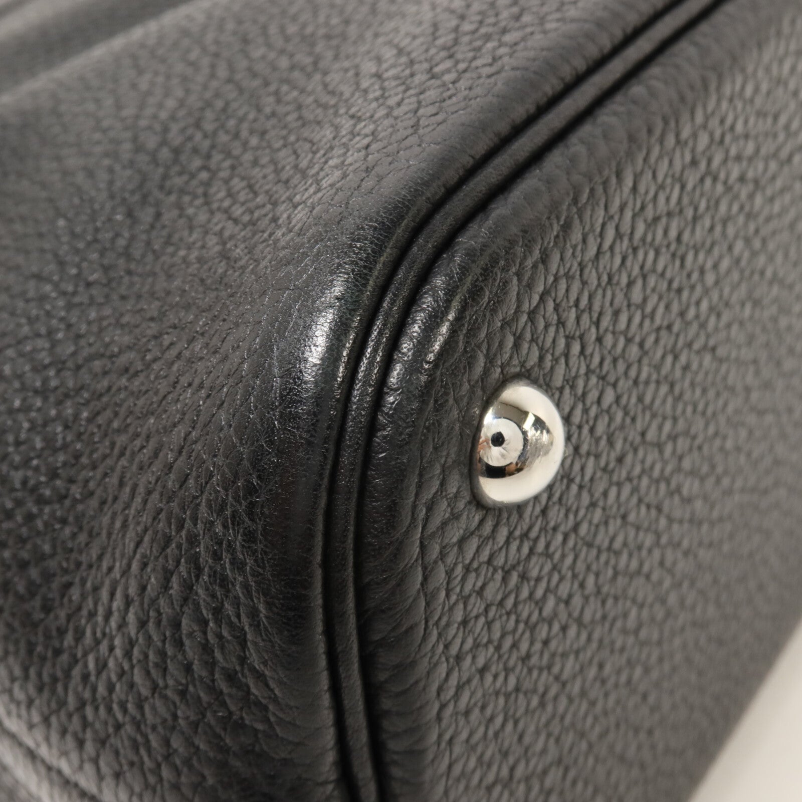 HERMES Clemence皮革Bolide 31手挽袋Noir