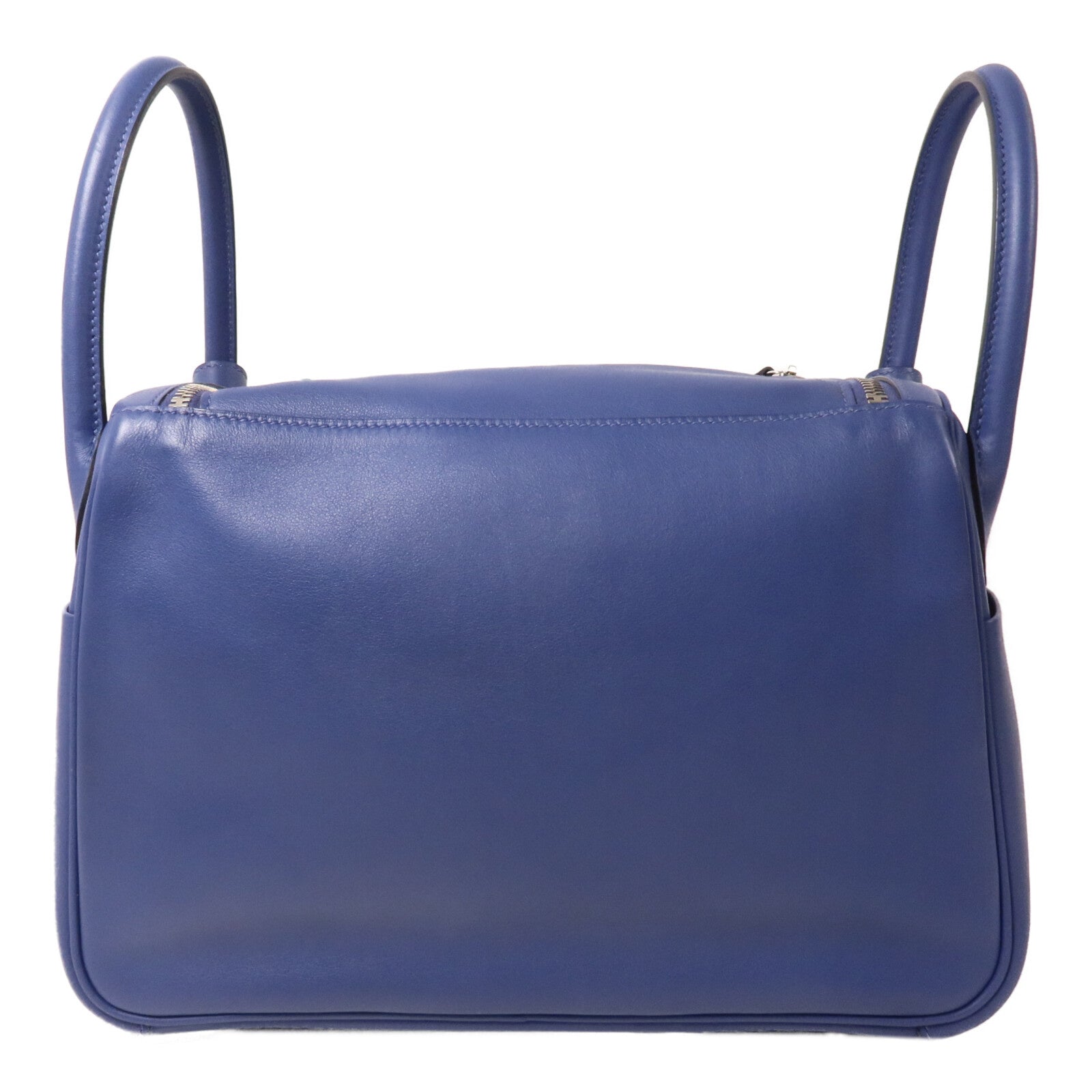 HERMES Swift皮革/Epsom皮革Lindy 30手挽肩背兩用袋Bleu Brighton