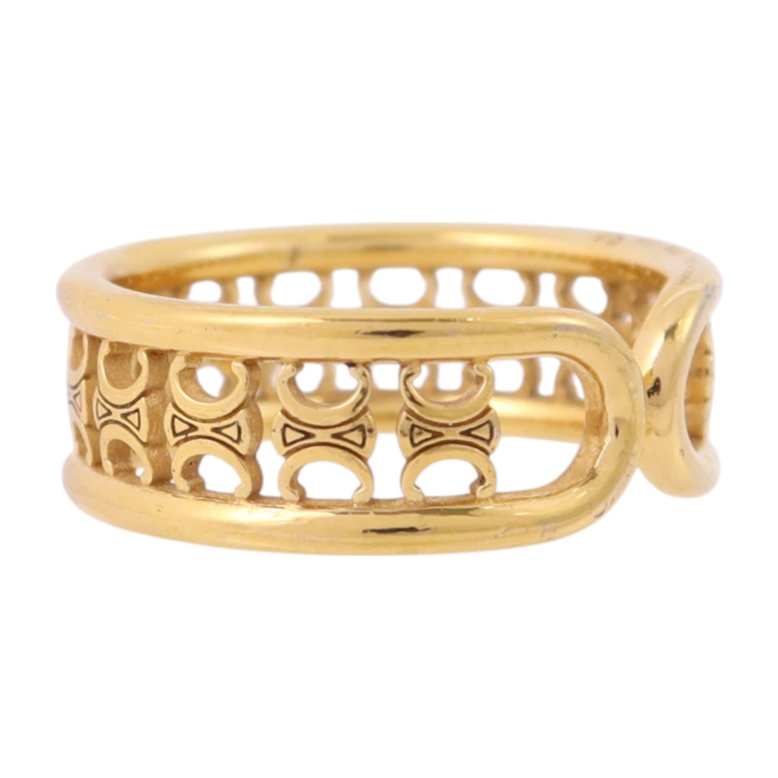 CELINE 金屬Triomphe Multi Ring戒指#54/US#6.5