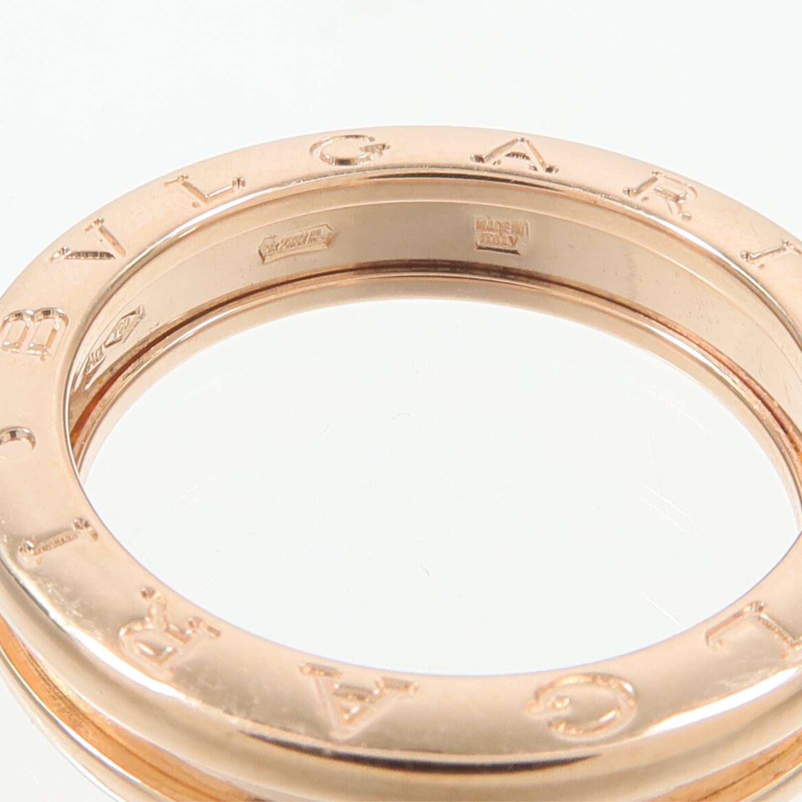 BVLGARI 18K玫瑰金B-zero1 Ring戒指